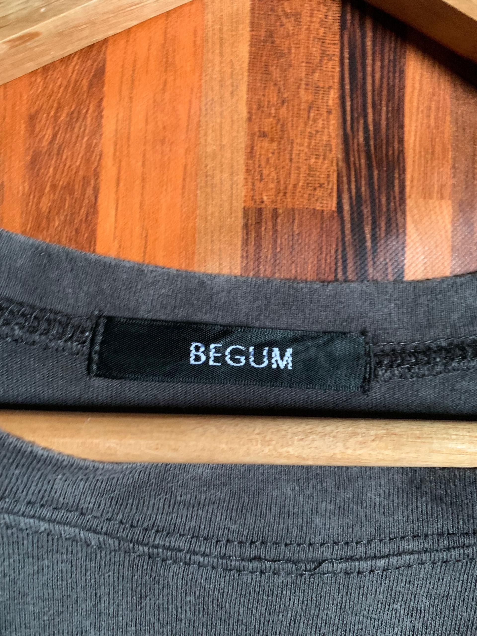 Vintage BEGUM DARK GRAY SWEATSHIRT peace Size US L / EU 52-54 / 3 - 6 Thumbnail