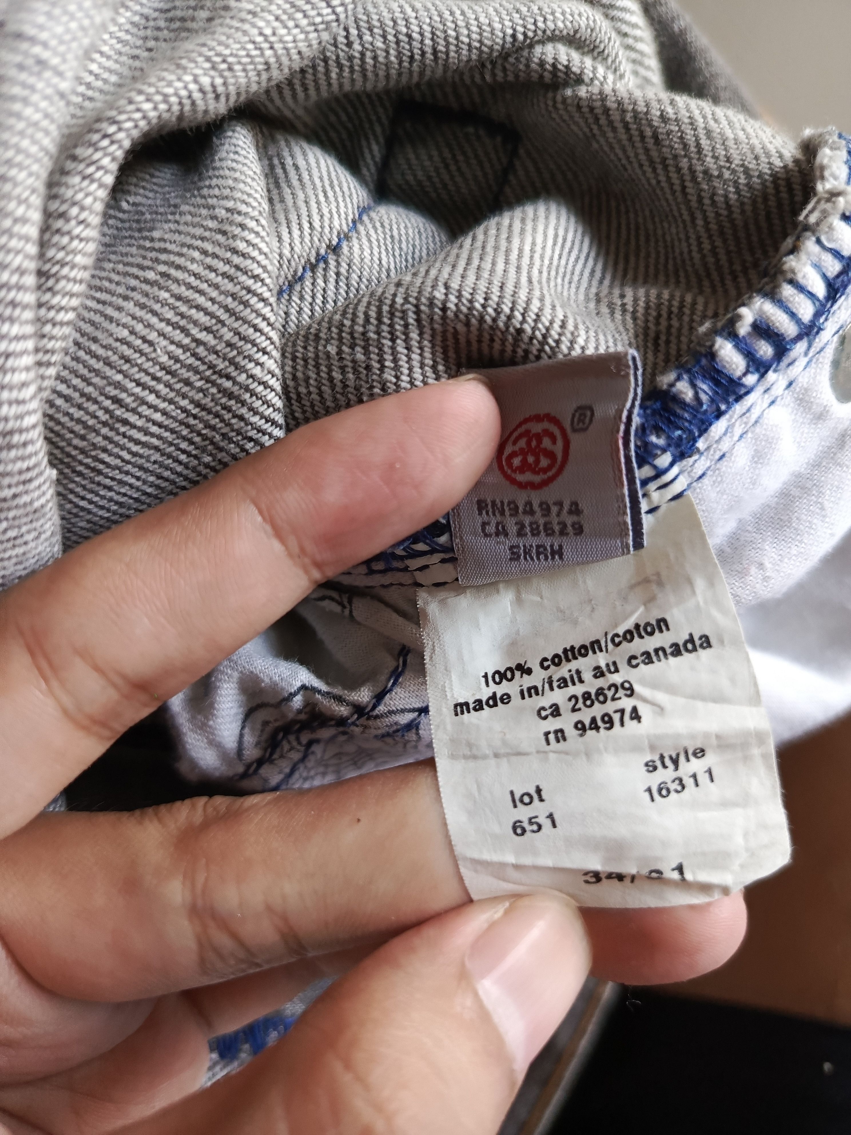 Stussy × Vintage Vintage Distressed Stussy Workgear Jeans Size US 34 / EU 50 - 11 Thumbnail