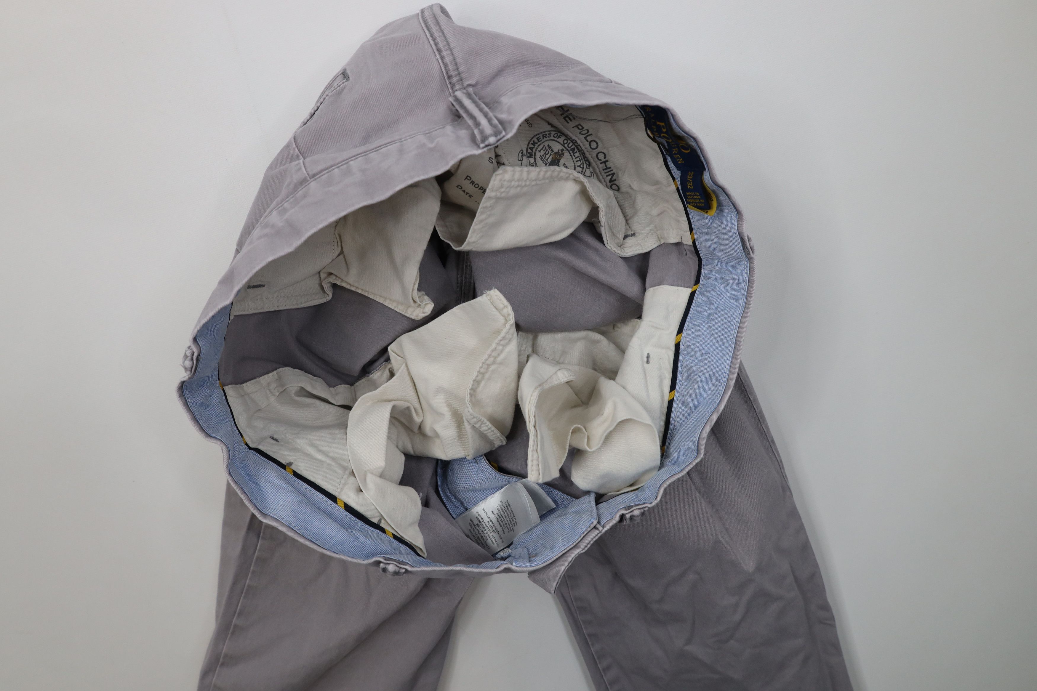 Ralph Lauren Vintage Y2K Ralph Lauren Straight Fit Chino Pants Gray Size US 33 - 8 Thumbnail