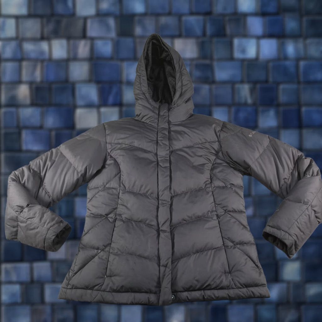 Vintage Columbia Puffer Jacket Womens Medium Gray Down Insulated Hooded Omni-Shield Jacket Women M Gray Down Insulated Hooded Omni-Shield Puffer Jacket Size M / US 6-8 / IT 42-44 - 1 Thumbnail