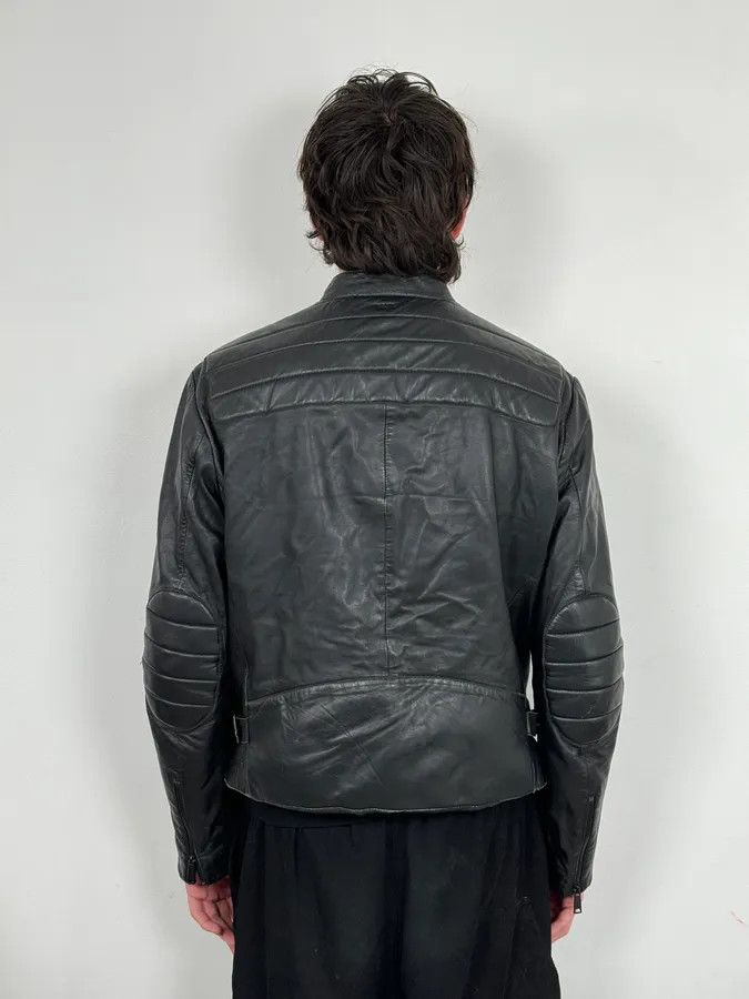 Emporio Armani AW2018 Emporio Armani Black Padded Biker Leather Jacket Size US M / EU 48-50 / 2 - 3 Thumbnail