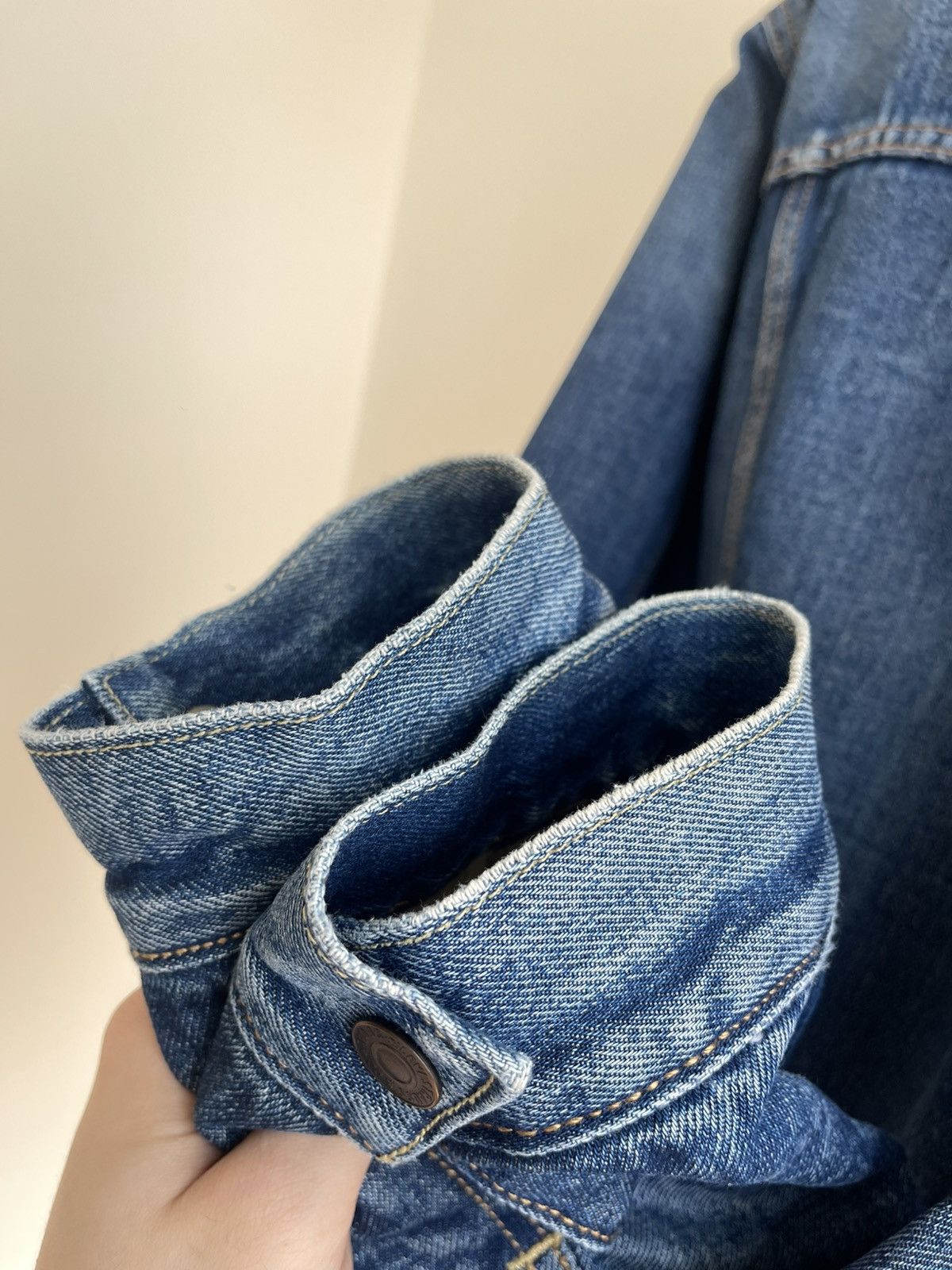 Levi's Levis Type 3 III Sherpa Trucker Washed Blue Denim Jacket Size US L / EU 52-54 / 3 - 21 Thumbnail