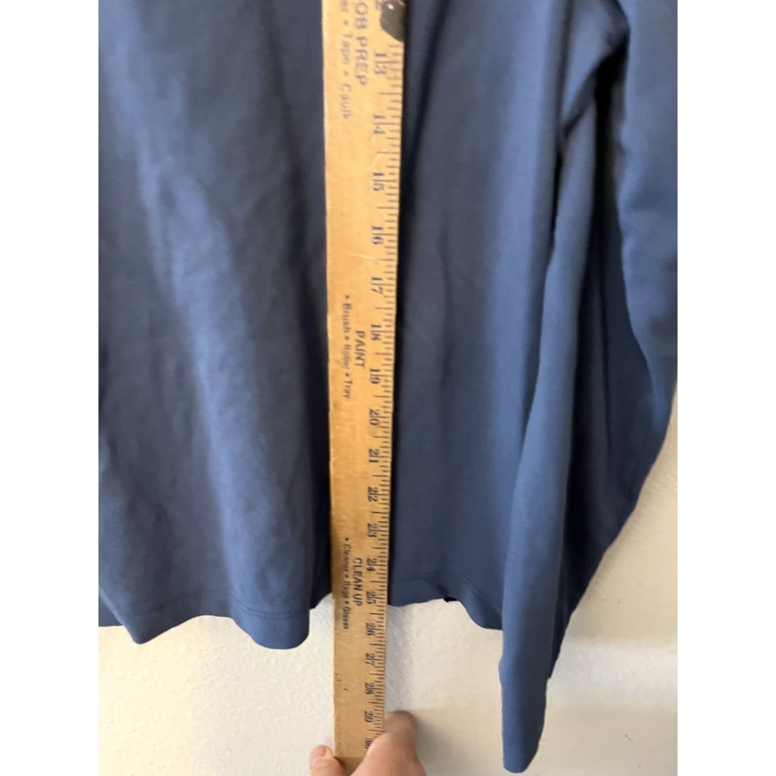 Banana Republic Banana Republic Sweatshirt Mens Large Blue Long Sleeve Henley 1/4 Zip Pockets Mock Neck Button Size US L / EU 52-54 / 3 - 4 Thumbnail