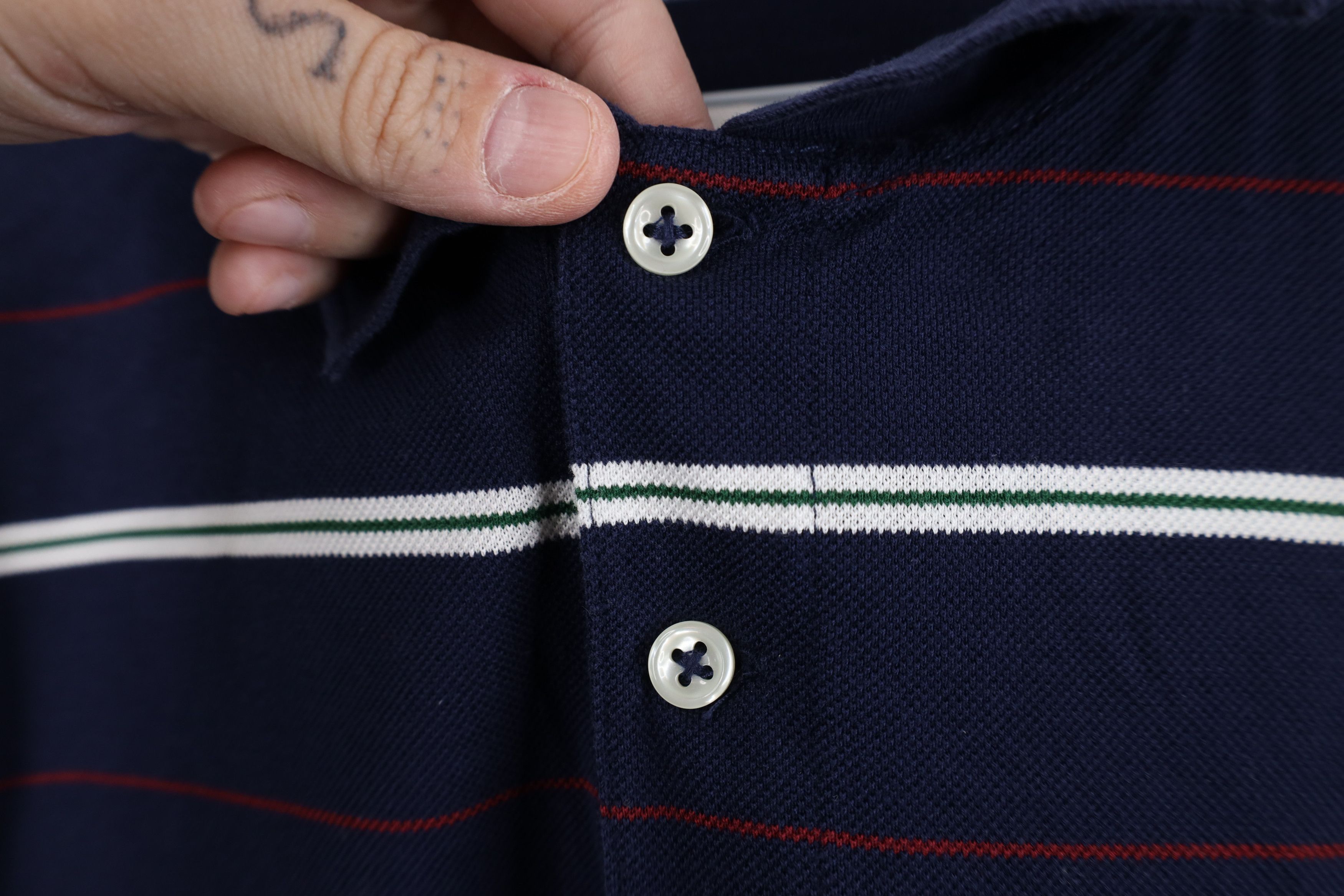 Ralph Lauren Vintage 90s Ralph Lauren Pima Cotton Long Sleeve Rugby Polo Size US M / EU 48-50 / 2 - 6 Thumbnail