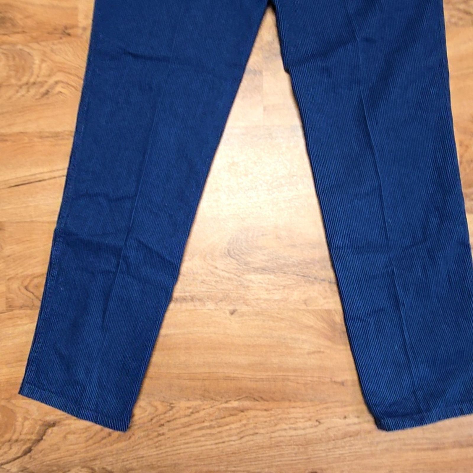 Roper Vintage Pinstriped Jeans Blue High Waist 80s Womens 15 Size 36" / US 14 / IT 50 - 2 Thumbnail