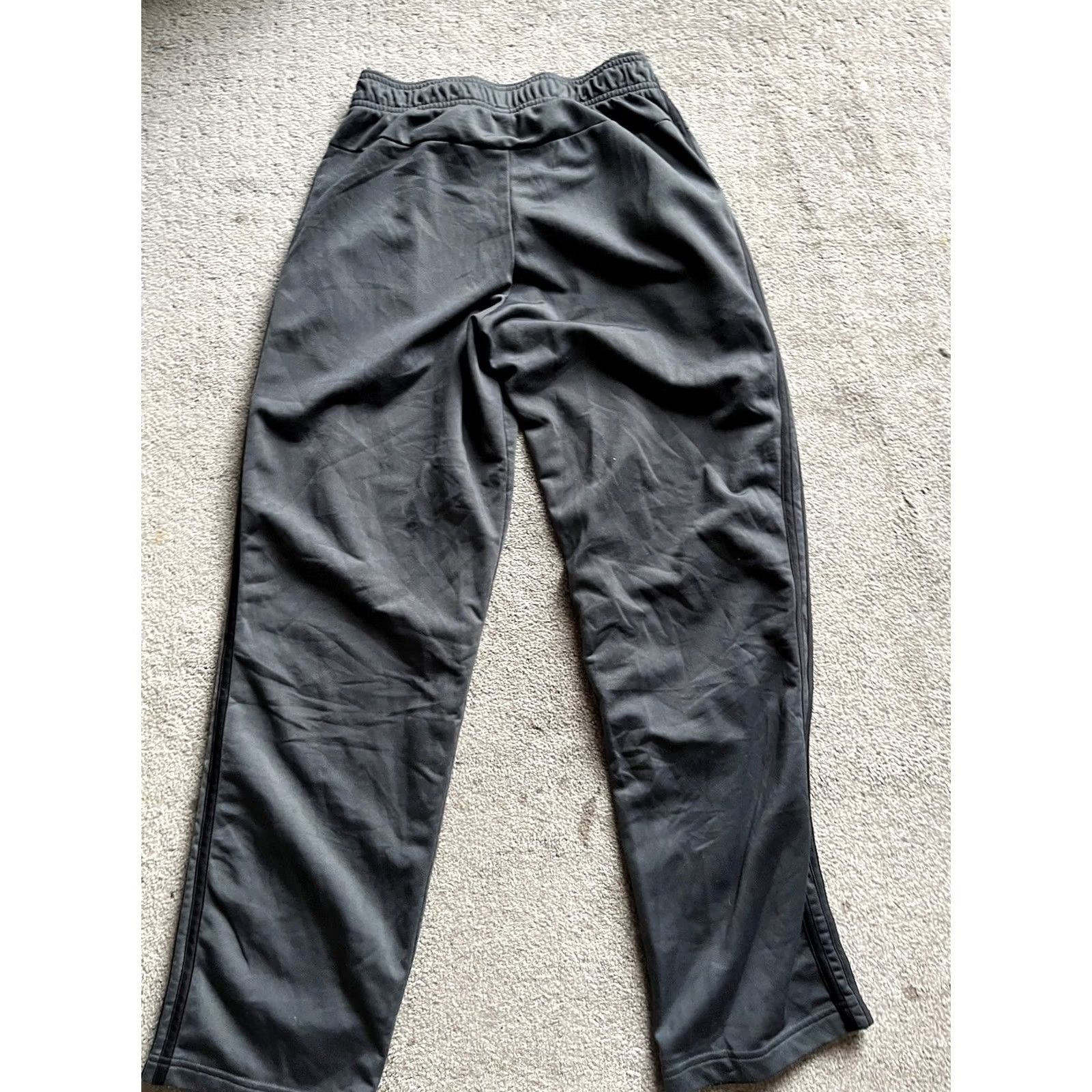 Adidas adidas Sweatpants Men Small Gray Graphic Logo Jogger Pockets Drawstring Size US 29 - 3 Thumbnail