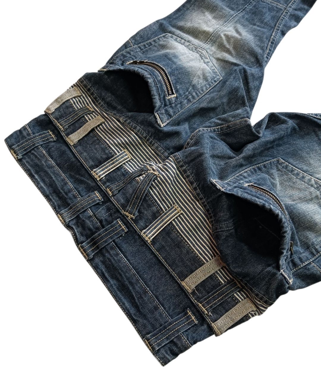 Other Dominate Double Waist Distressed Jeans Size US 32 / EU 48 - 9 Thumbnail