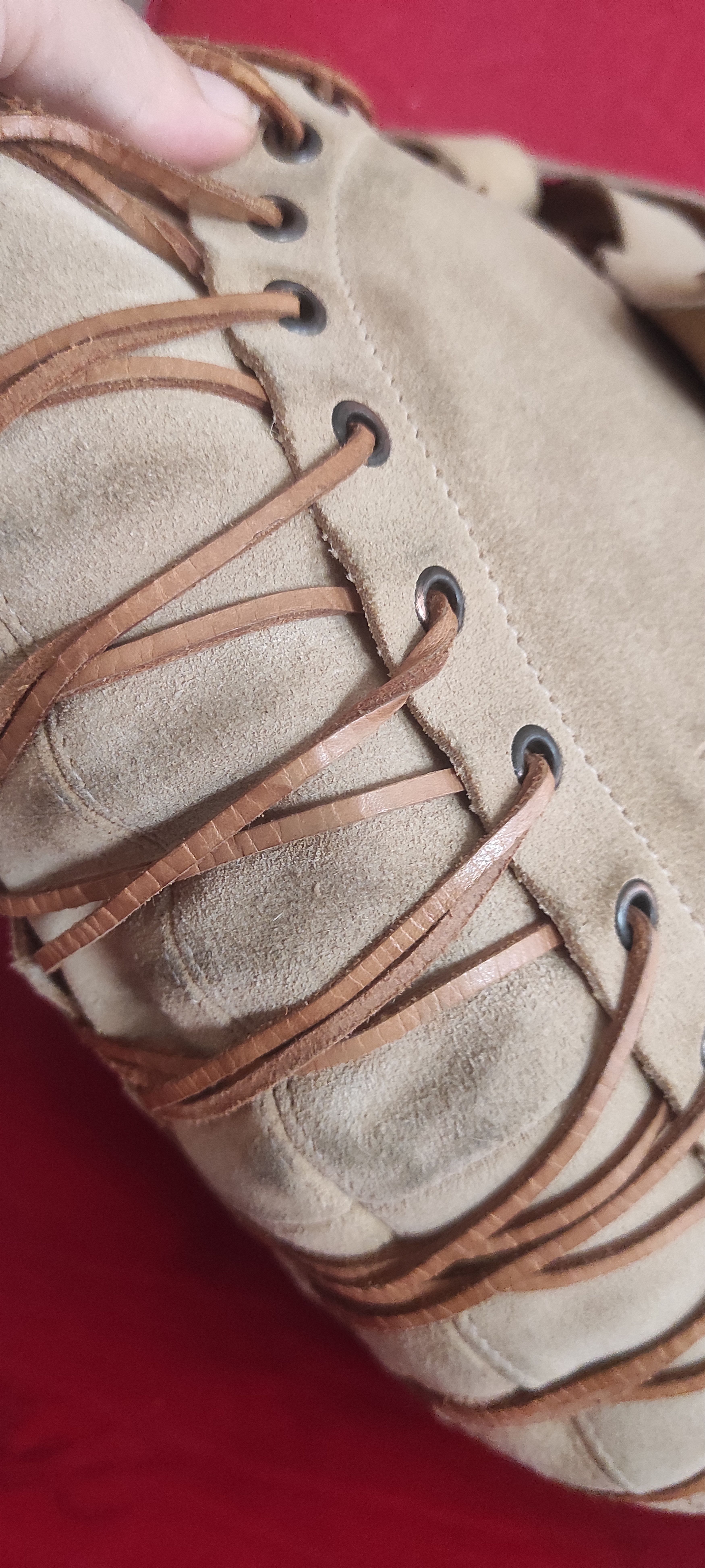 Moschino Moschino Jeans Suede Leather Fringe Hobo Tan Shoulder Bag Size ONE SIZE - 8 Thumbnail