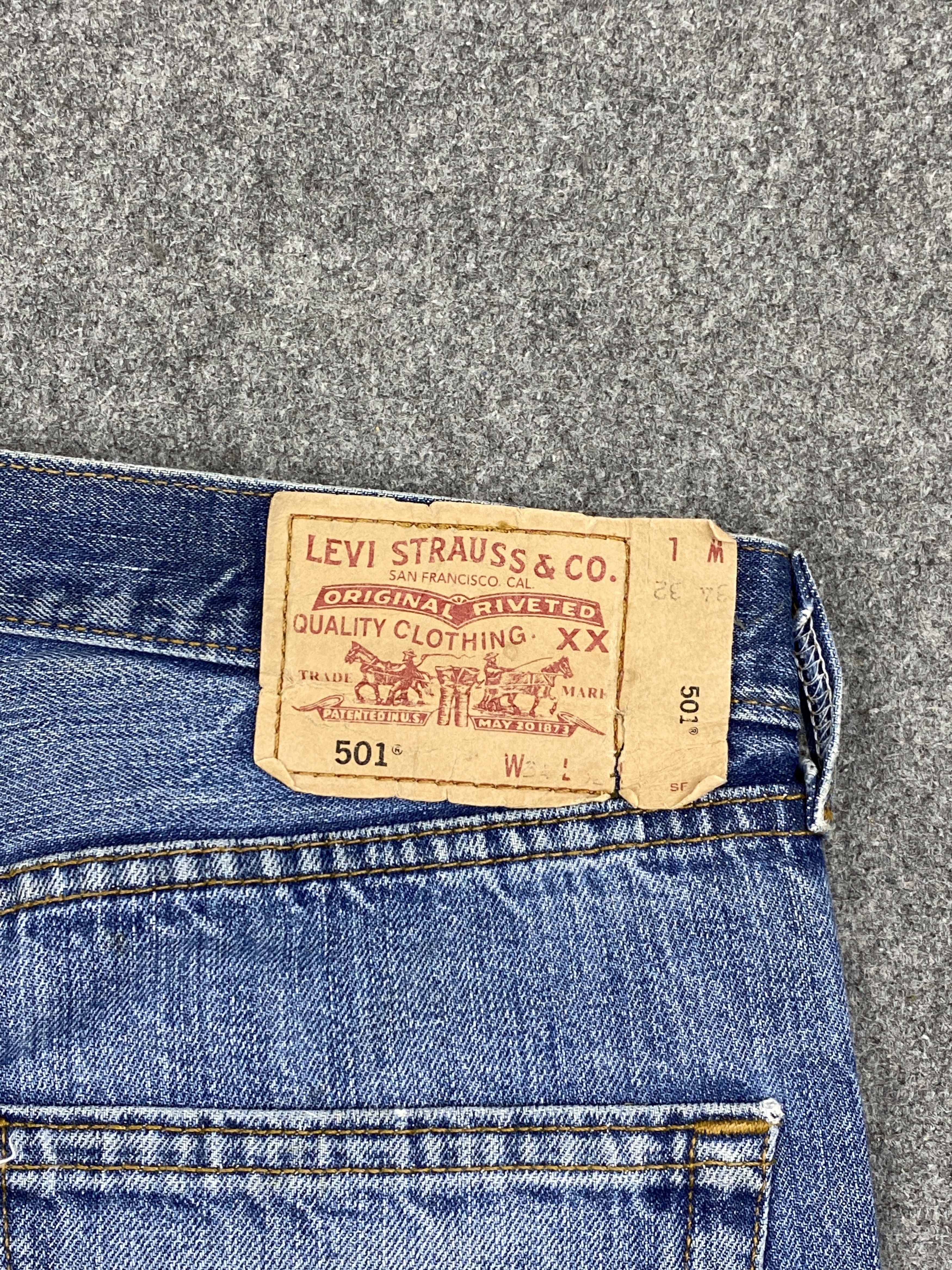 Levi's Vintage Dirty Distressed levis 501 Jeans DP2832 Size US 33 - 5 Thumbnail