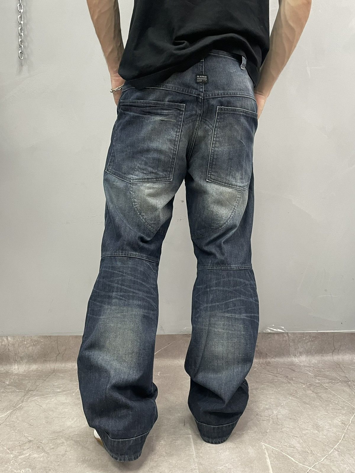 G-Star Baggy blue washed distressed g star raw jeans y2k Size US 31 - 8 Thumbnail