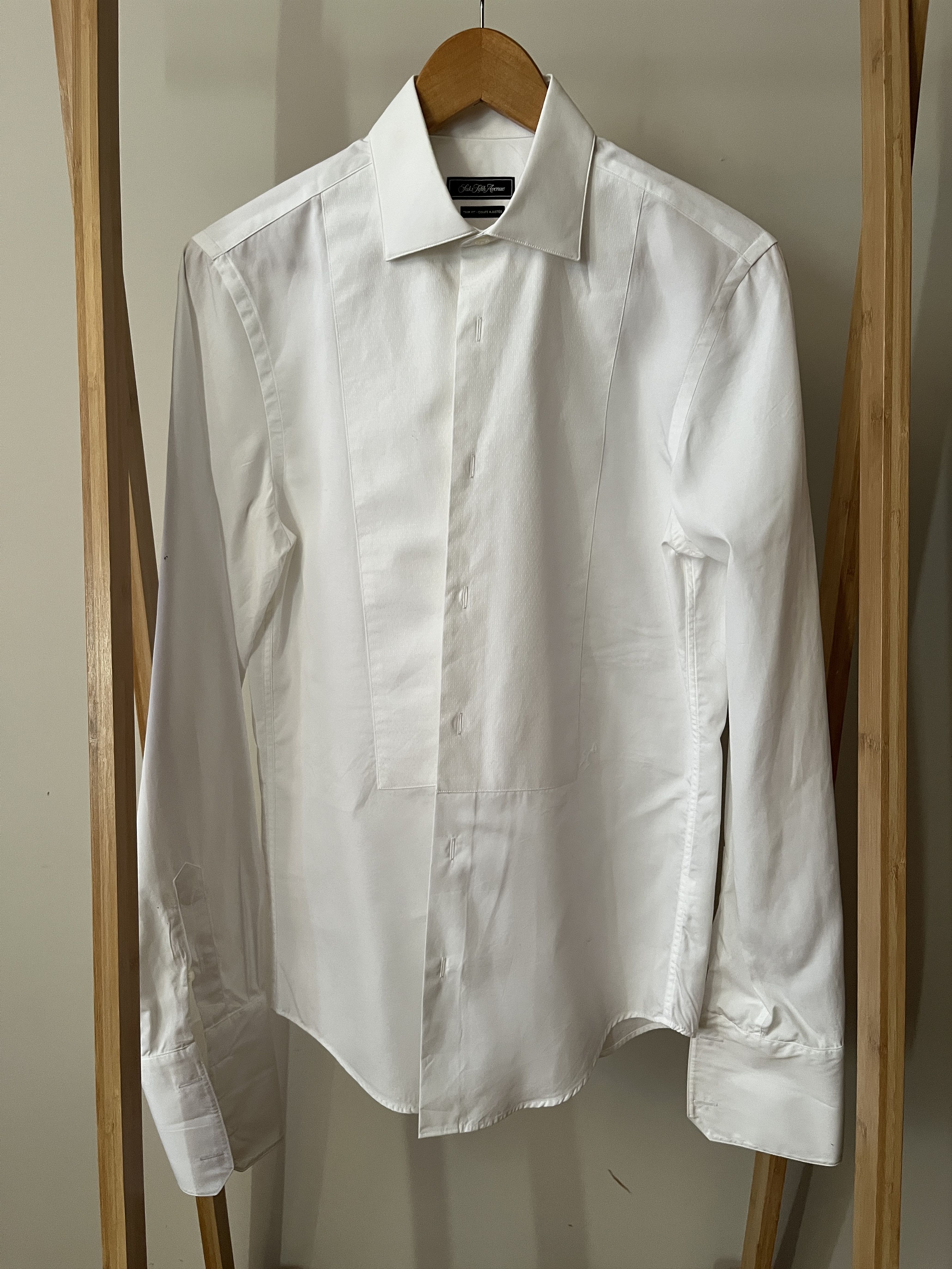 Saks Fifth Avenue Saks Fifth Avenue French Cuff Tuxedo Shirt 14.5 Size 36R - 1 Thumbnail