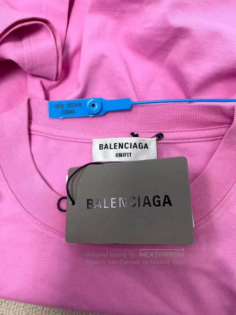 Balenciaga Balenciaga Logo Alphabet Embroidered Cotton Short Sleeve T Size L / US 10 / IT 46 - 5 Thumbnail