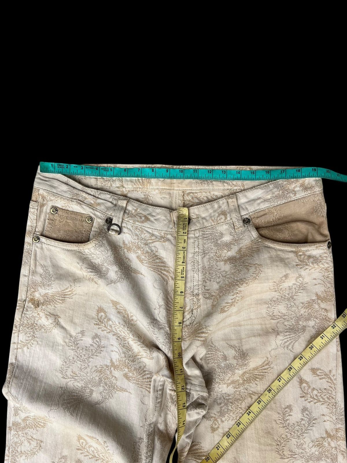 Vintage Dirty Mud Nishiki Oriental Brand Embroidery Denim Jeans Size US 38 / EU 54 - 2 Thumbnail