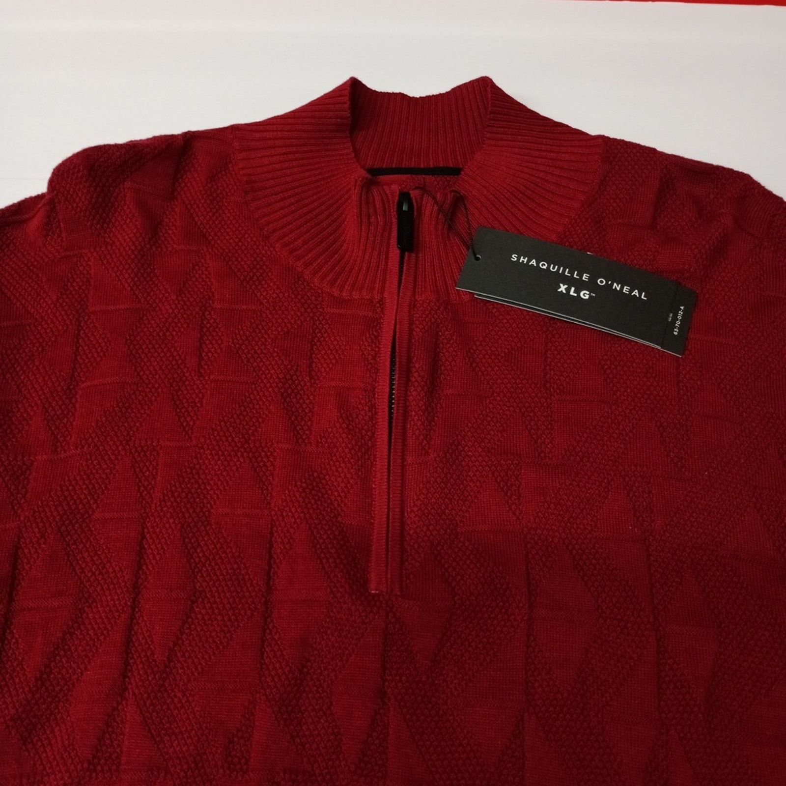 Other Shaquille O'Neal 1/4 Zip Flag Red Sweater Men's Size 3XLT Size US XXL / EU 58 / 5 - 3 Thumbnail