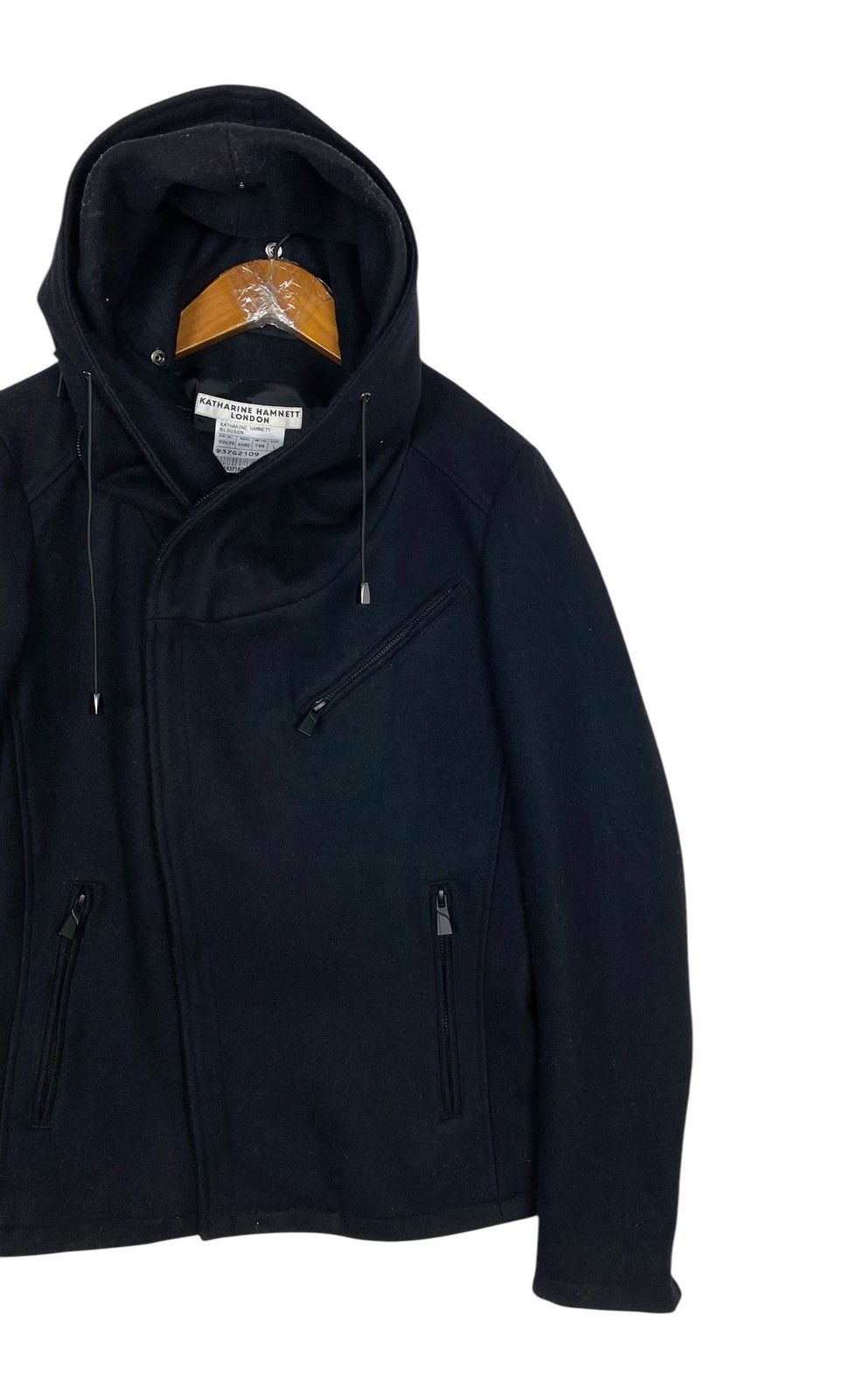 Katharine Hamnett London Katharine Hamnett London Wool Blouson Asymmetrical Hoodie Size M / US 6-8 / IT 42-44 - 6 Thumbnail