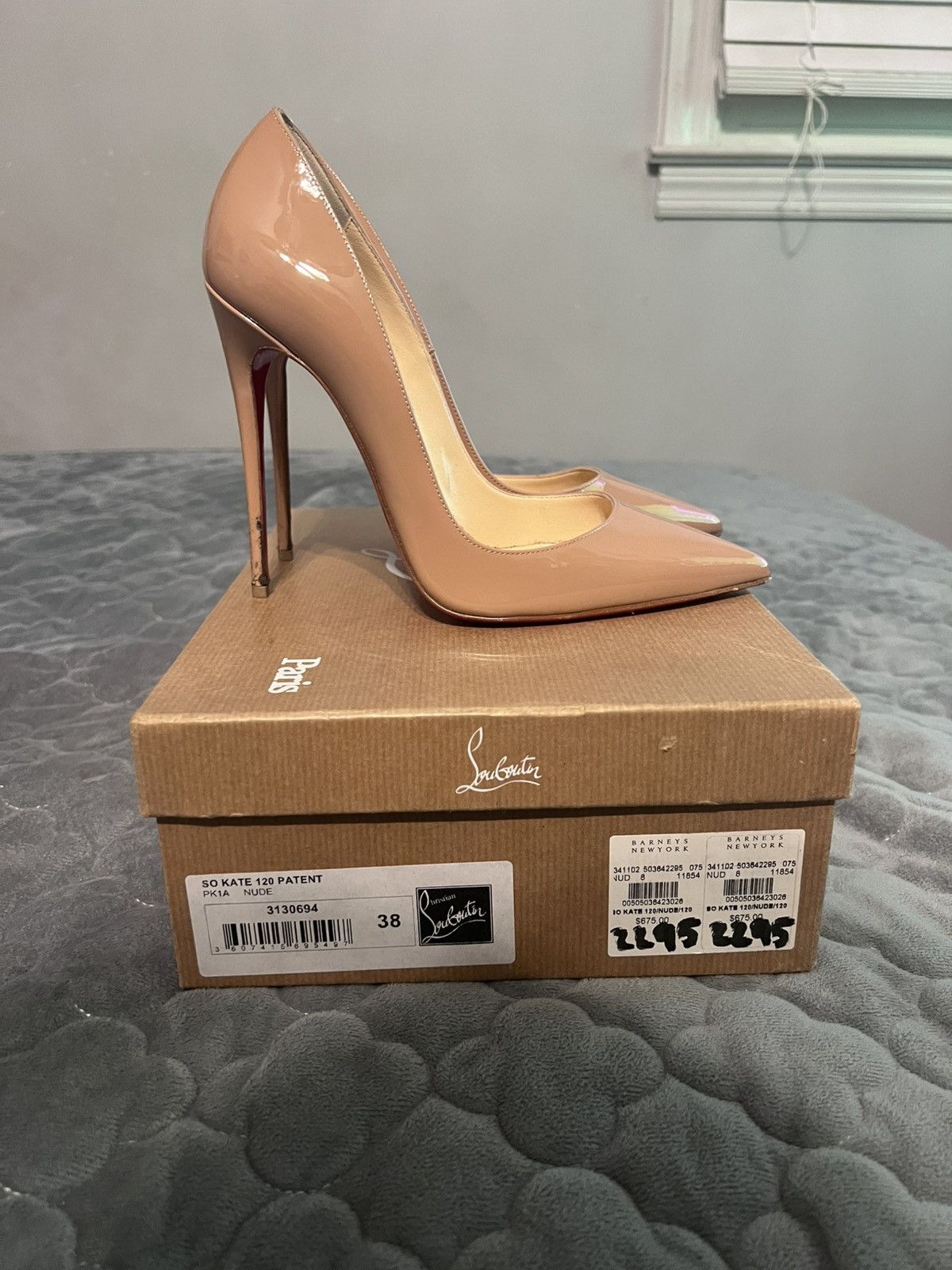 Christian Louboutin Christian Louboutin Kate 100 Patent Pump Size US 8 / IT 38 - 2 Thumbnail