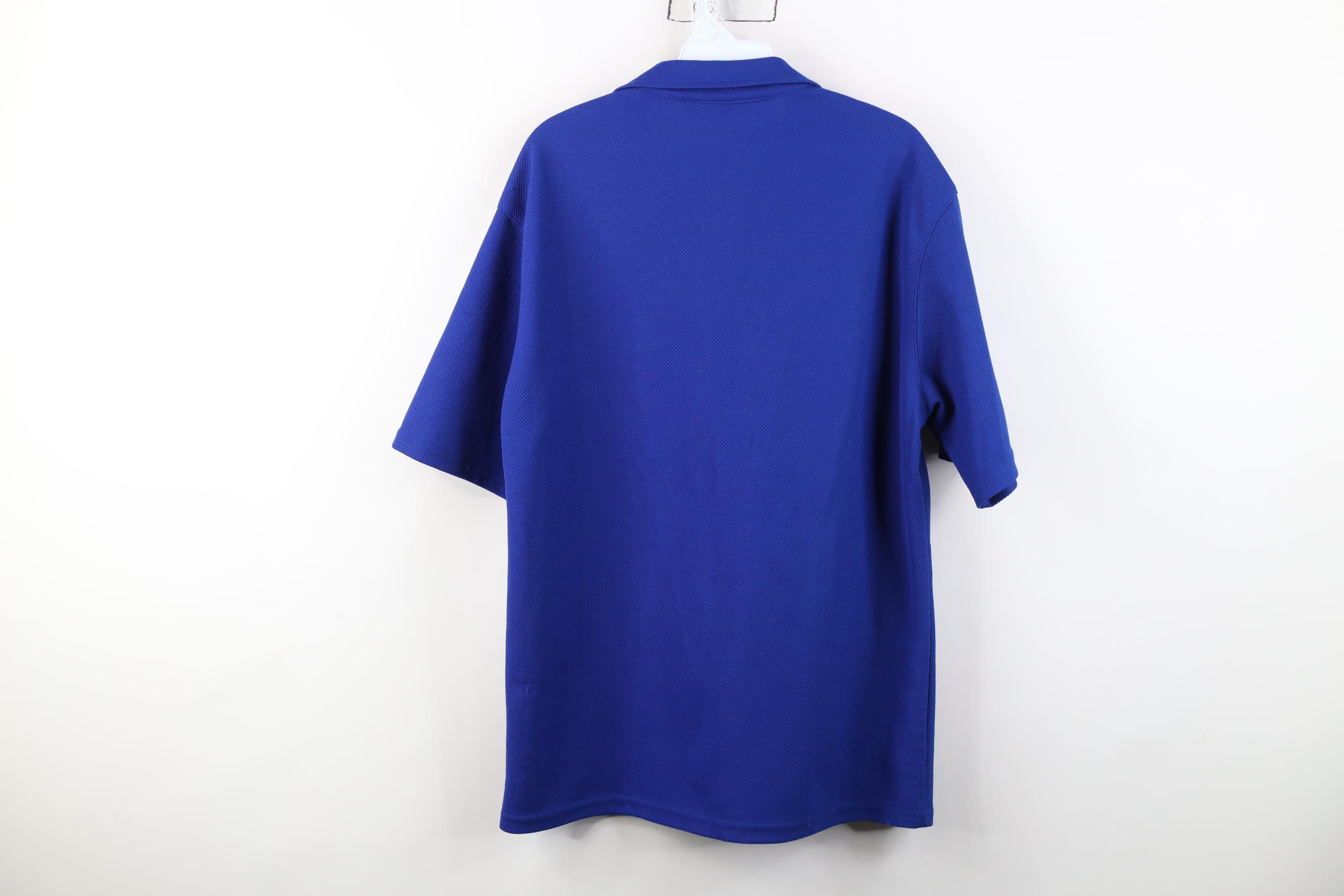Vintage Vintage 90s Streetwear Camp Collar Button Shirt Blue USA Size US L / EU 52-54 / 3 - 13 Thumbnail