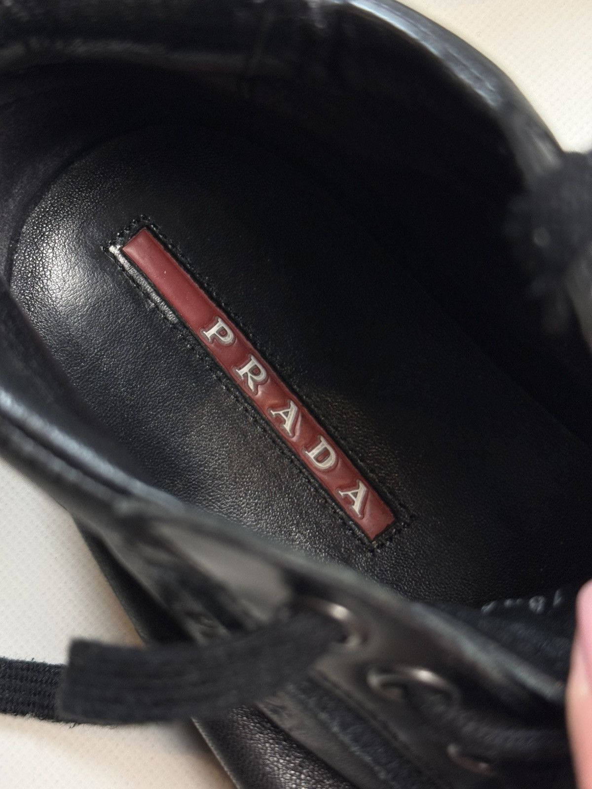 Prada Prada Men’s Leather Casual Mid Lace Up Sneakers Shoes Size US 10 / EU 43 - 24 Thumbnail