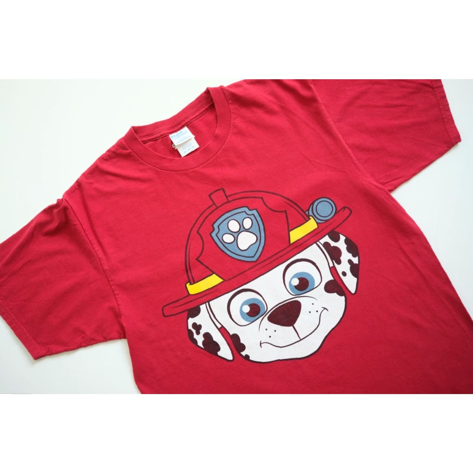 Nickelodeon Nickelodeon Paw Patrol Marshall Big Face Cartoon Movie Graphic Red T Shirt SZ M Mens Short Sleeve Cotton Preshrunk Official Licensed Apparel Size US M / EU 48-50 / 2 - 5 Thumbnail