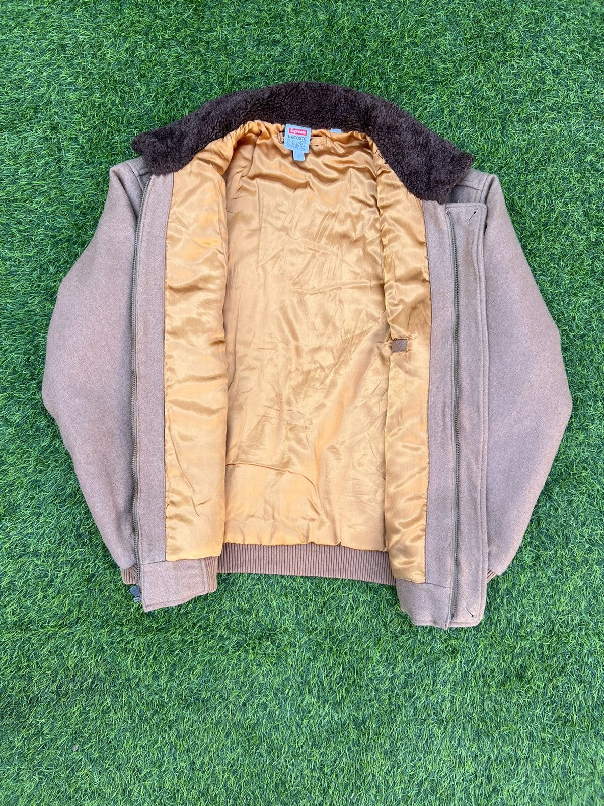 Lacoste × Supreme Supreme x Lacoste Wool Bomber Jacket - FW19 Collaboration Size US S / EU 44-46 / 1 - 10 Thumbnail