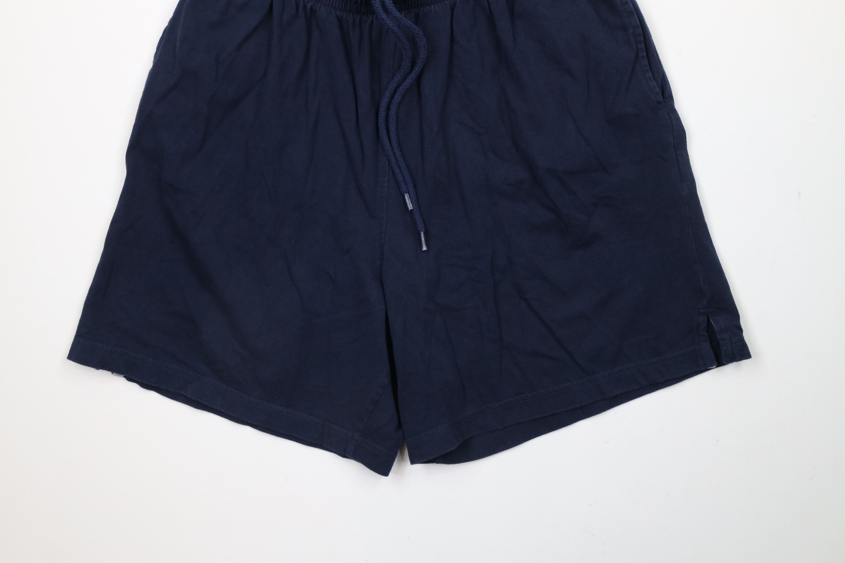 Vintage Vintage 90s Streetwear Above Knee Shorts Navy Blue Cotton Size US 36 / EU 52 - 4 Thumbnail