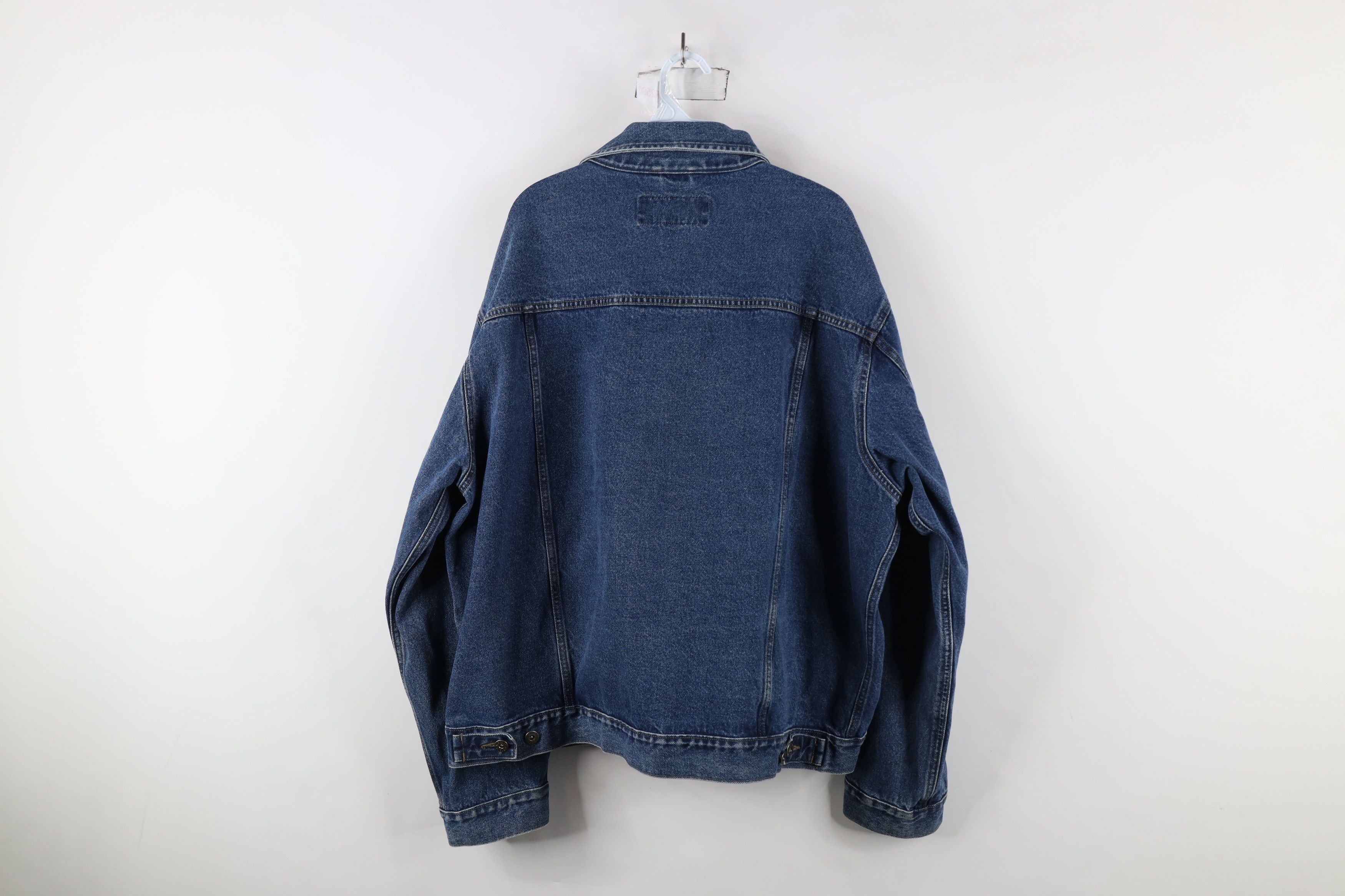 Vintage × Wrangler Vintage Wrangler Denim Jean Trucker Jacket Blue Cotton Size US XXL / EU 58 / 5 - 14 Thumbnail