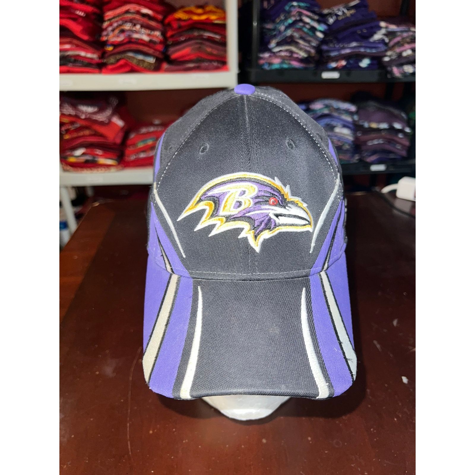 Reebok Baltimore Ravens Reebok Hat Equipment NFL Black Cap Football Size ONE SIZE - 3 Thumbnail
