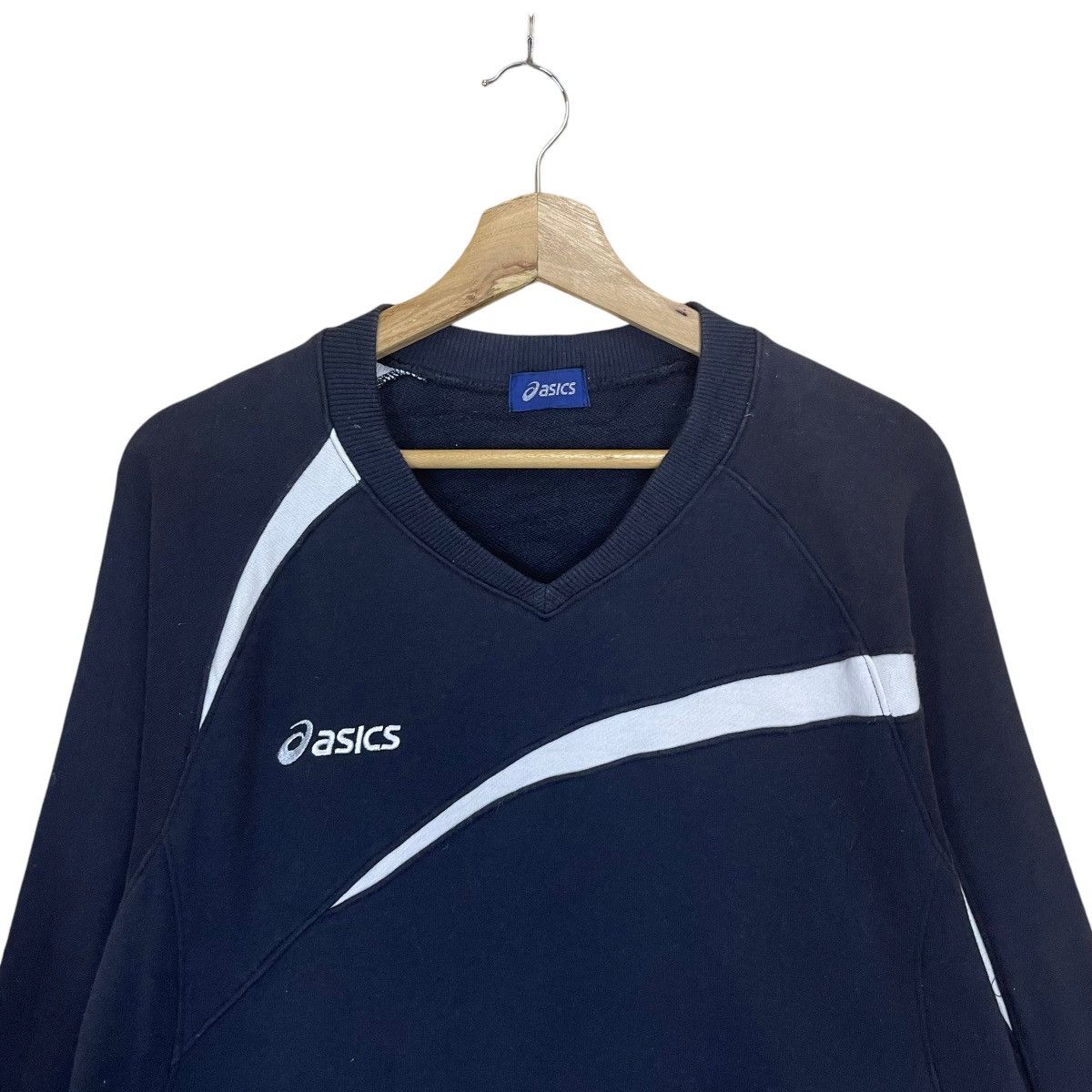 Asics × Vintage Vintage 90s Asics Small Logo Crewneck Sweatshirt Size US L / EU 52-54 / 3 - 4 Thumbnail