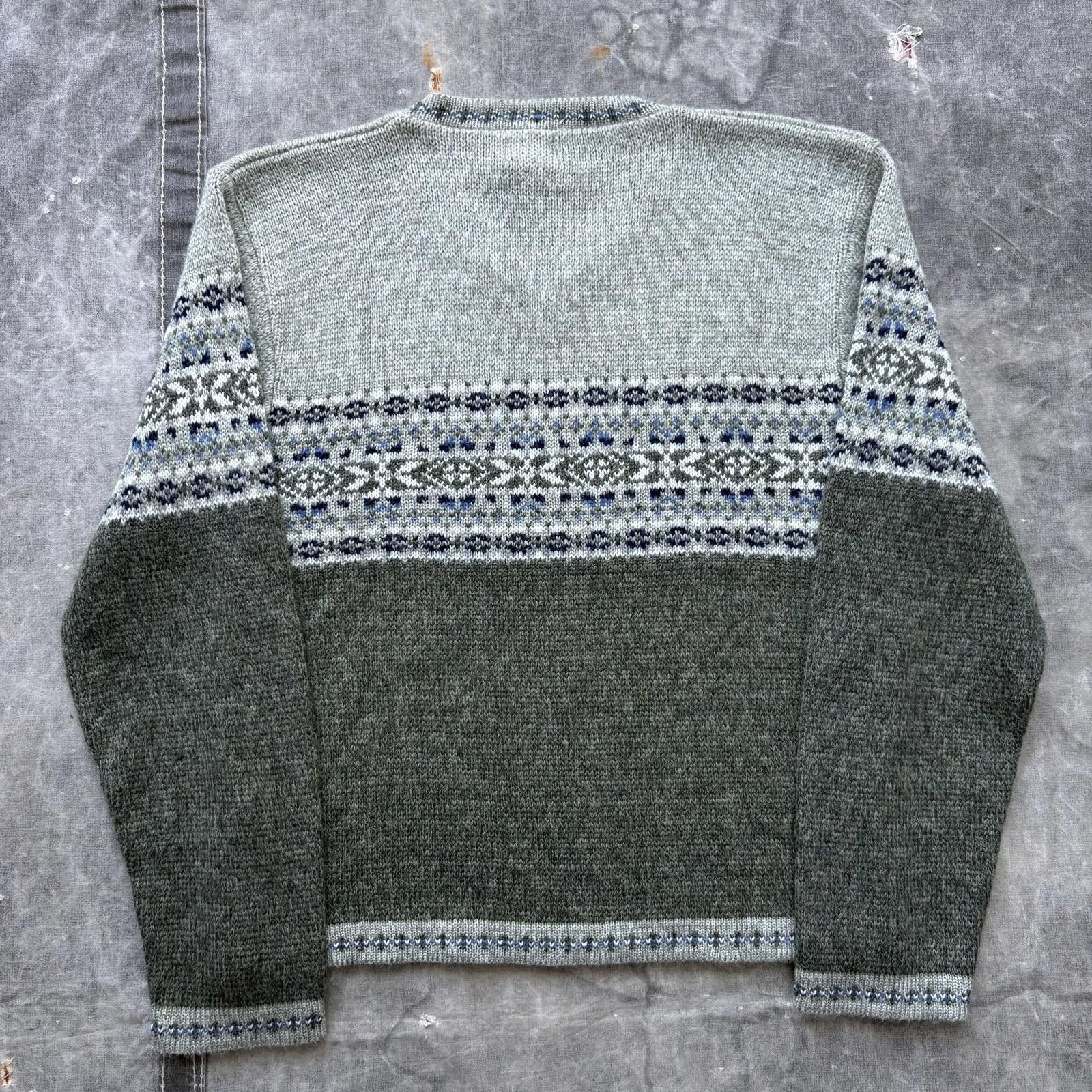 Route 66 Vintage Y2K Route 66 Moss Pistachio Green Fair Isle Sweater Size S / US 4 / IT 40 - 5 Thumbnail