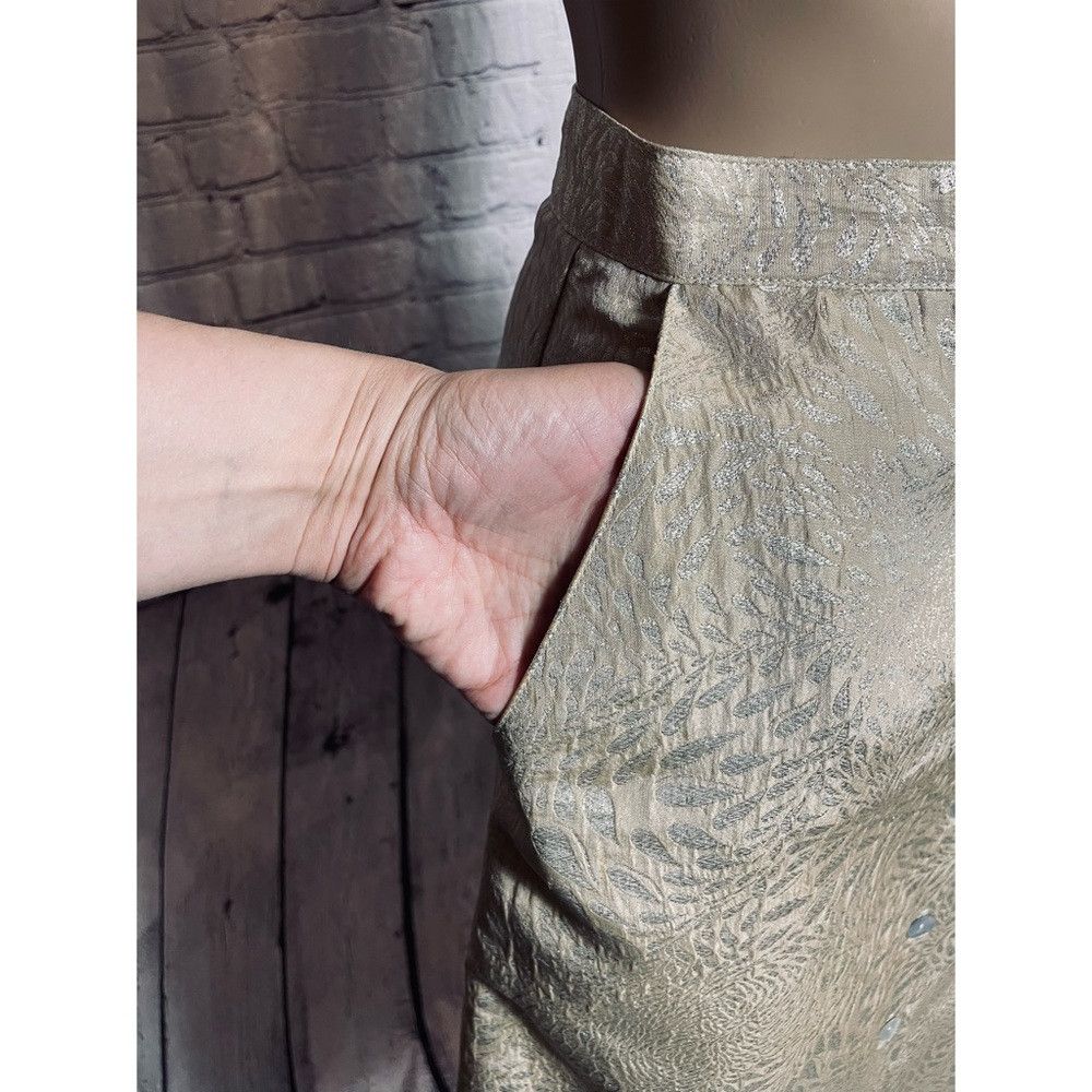Other Tucker NYC Gold Front Button Skirt Size S Size 28" / US 6 / IT 42 - 2 Thumbnail