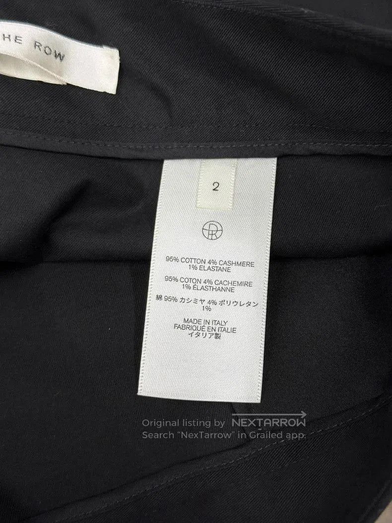 The Row The Row Black Split Hem Mini Skirt. Size US 26 / EU 42 - 4 Thumbnail