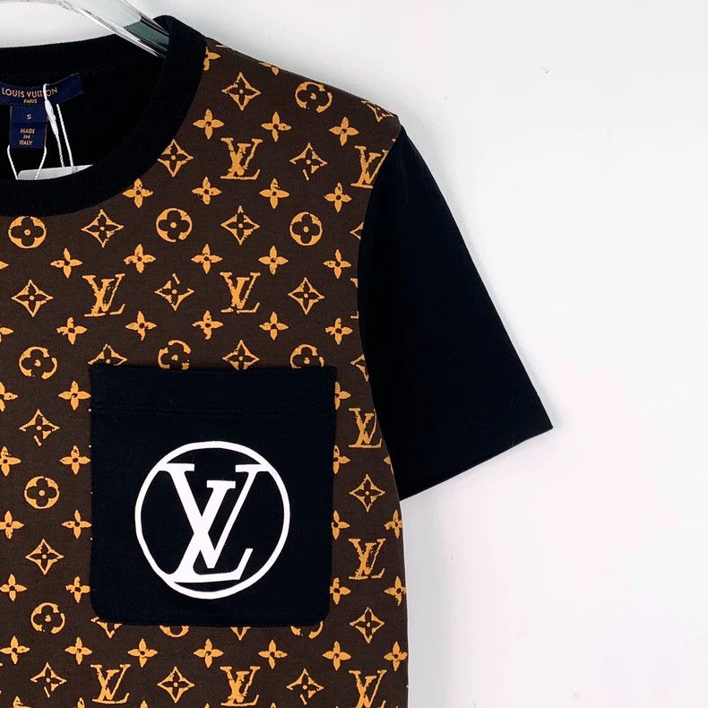 Louis Vuitton Louis Vuitton Color-block logo full-print cotton crewneck Size S / US 4 / IT 40 - 3 Thumbnail