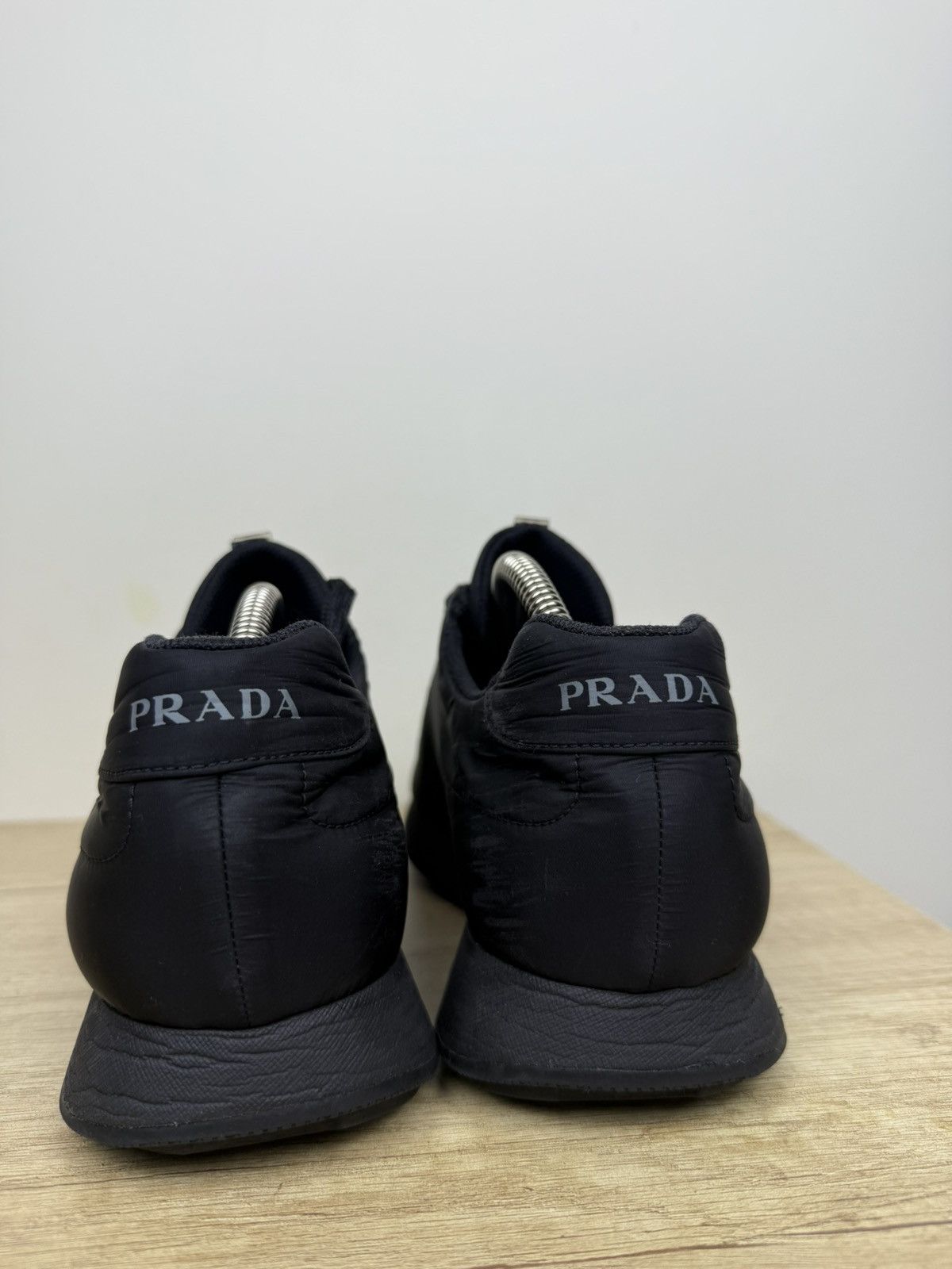 Prada Prada Linea Rossa Nylon Sneakers — Black, Size 7 vintage Size US 7 / EU 40 - 4 Thumbnail