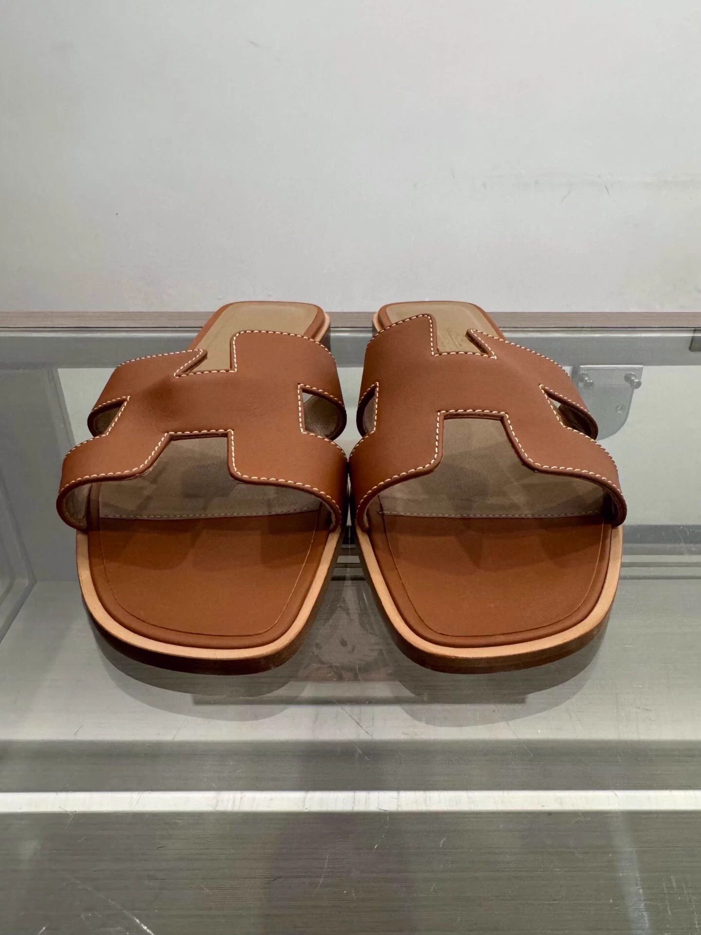 Hermes Hermes Oran Brown H Wmns Slide 37 New Authentic Size US 6 / IT 36 - 3 Thumbnail