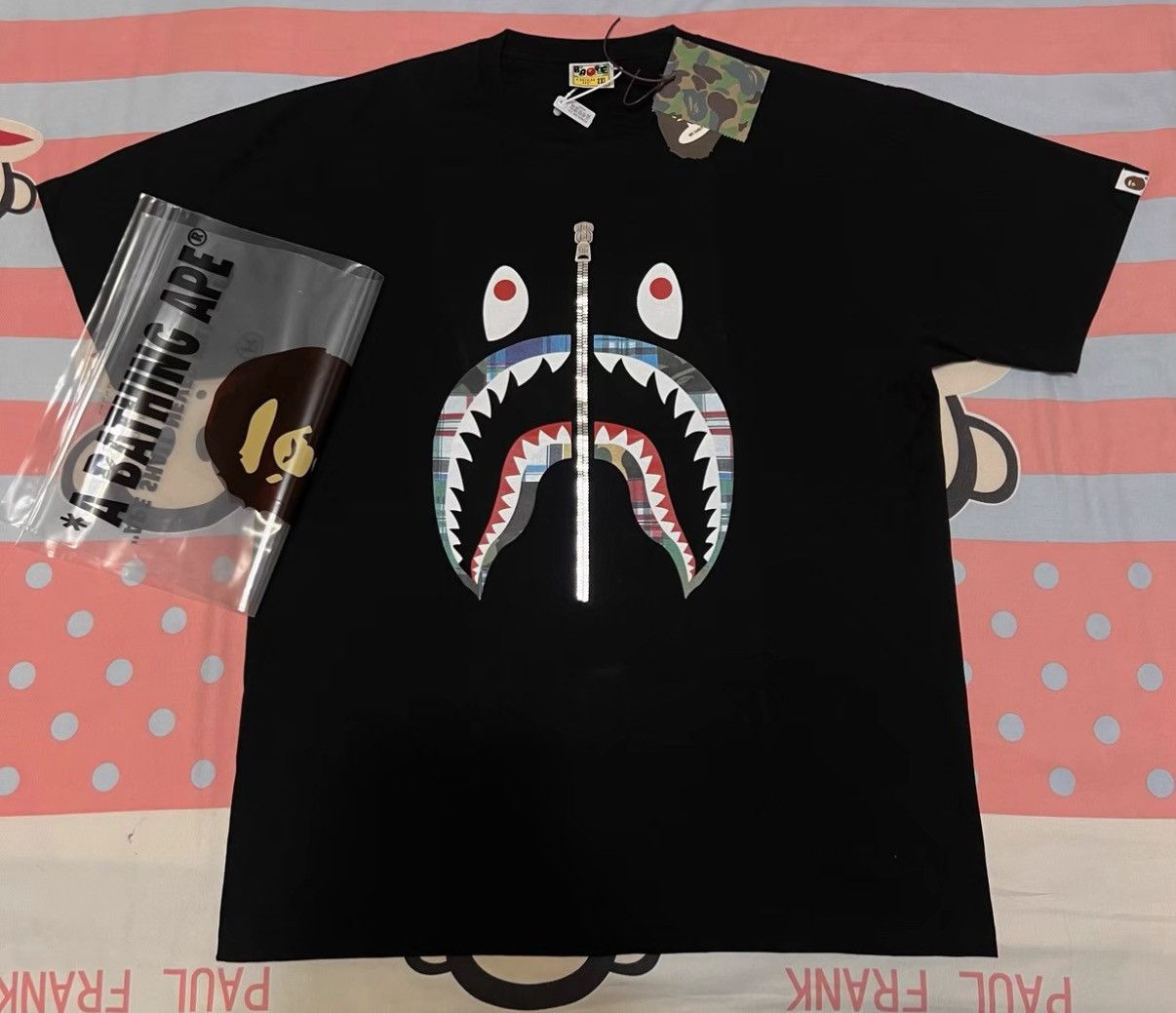 BAPE OG Nigo era black short-sleeve tee