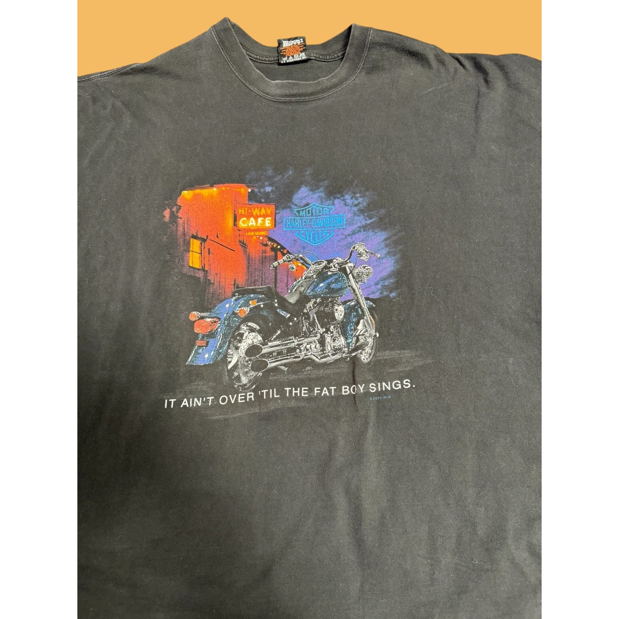 Harley Davidson Y2K Harley Davidson 2001 Tee “It Ain’t Over till the Fat Boy Size US XXL / EU 58 / 5 - 3 Thumbnail