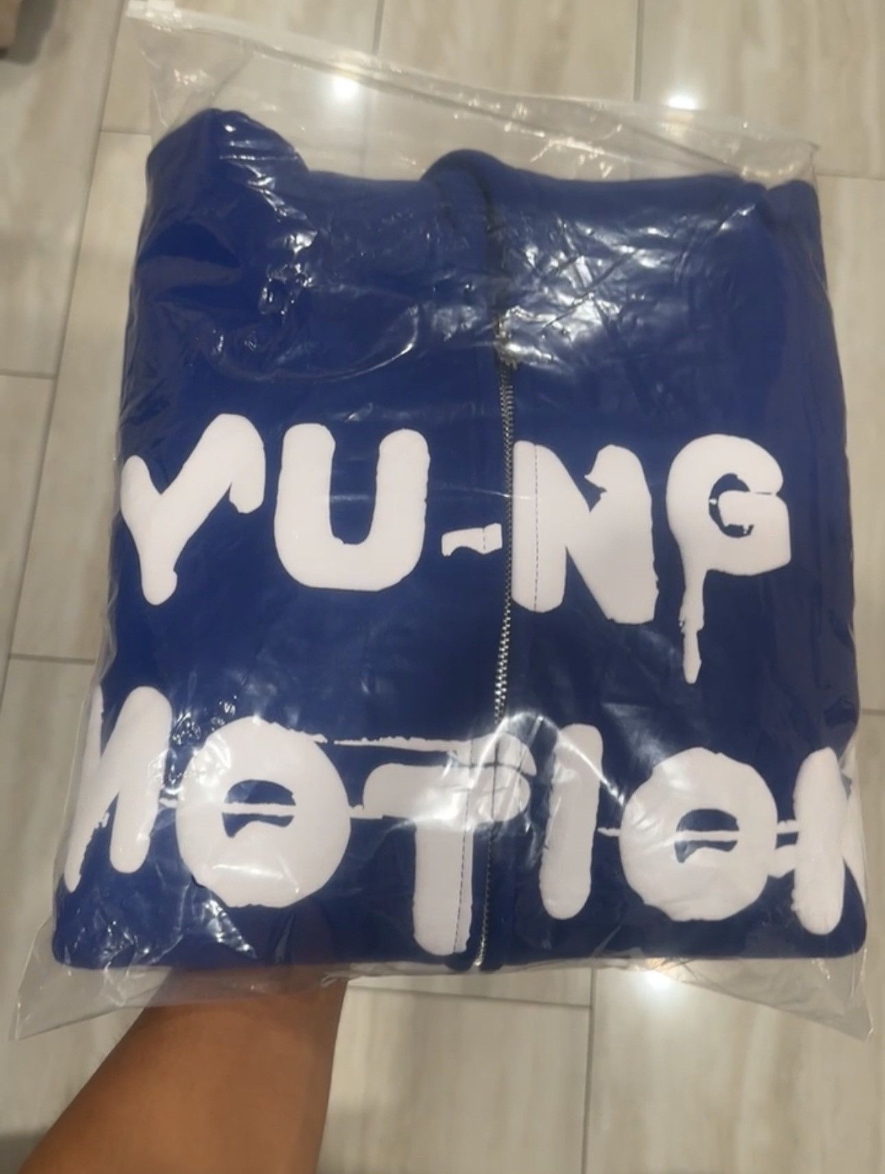 Other Blue “MONEY CHASER” zip up hoodie Size US S / EU 44-46 / 1 - 3 Thumbnail