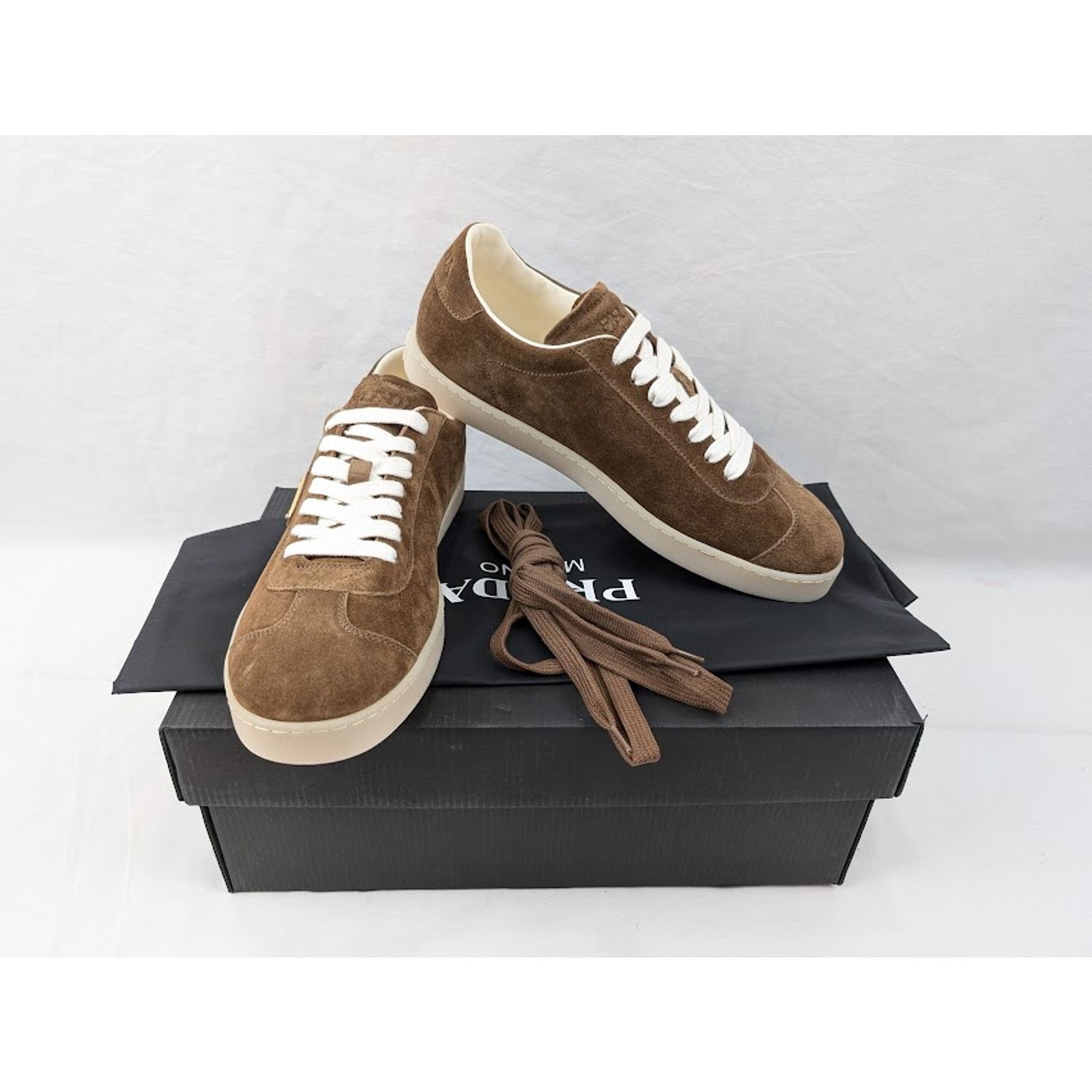 Prada o1rshd1 Low-Top Sneakers in Sigaro Size US 12 / EU 45 - 21 Thumbnail