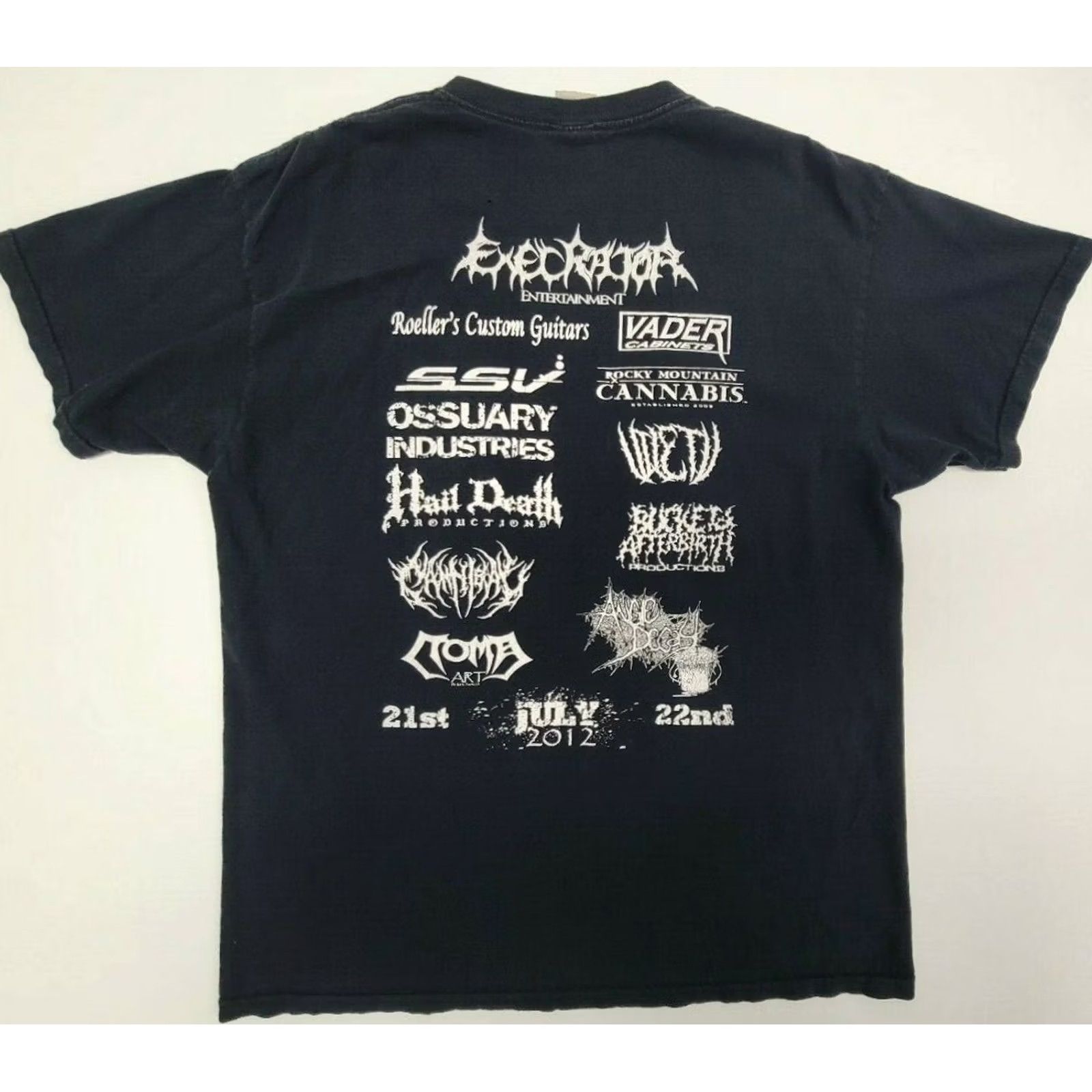 Vintage Foothills Gutfest Black Band Tour Graphic T Shirt Men's XL 2012 Size US XL / EU 56 / 4 - 2 Thumbnail