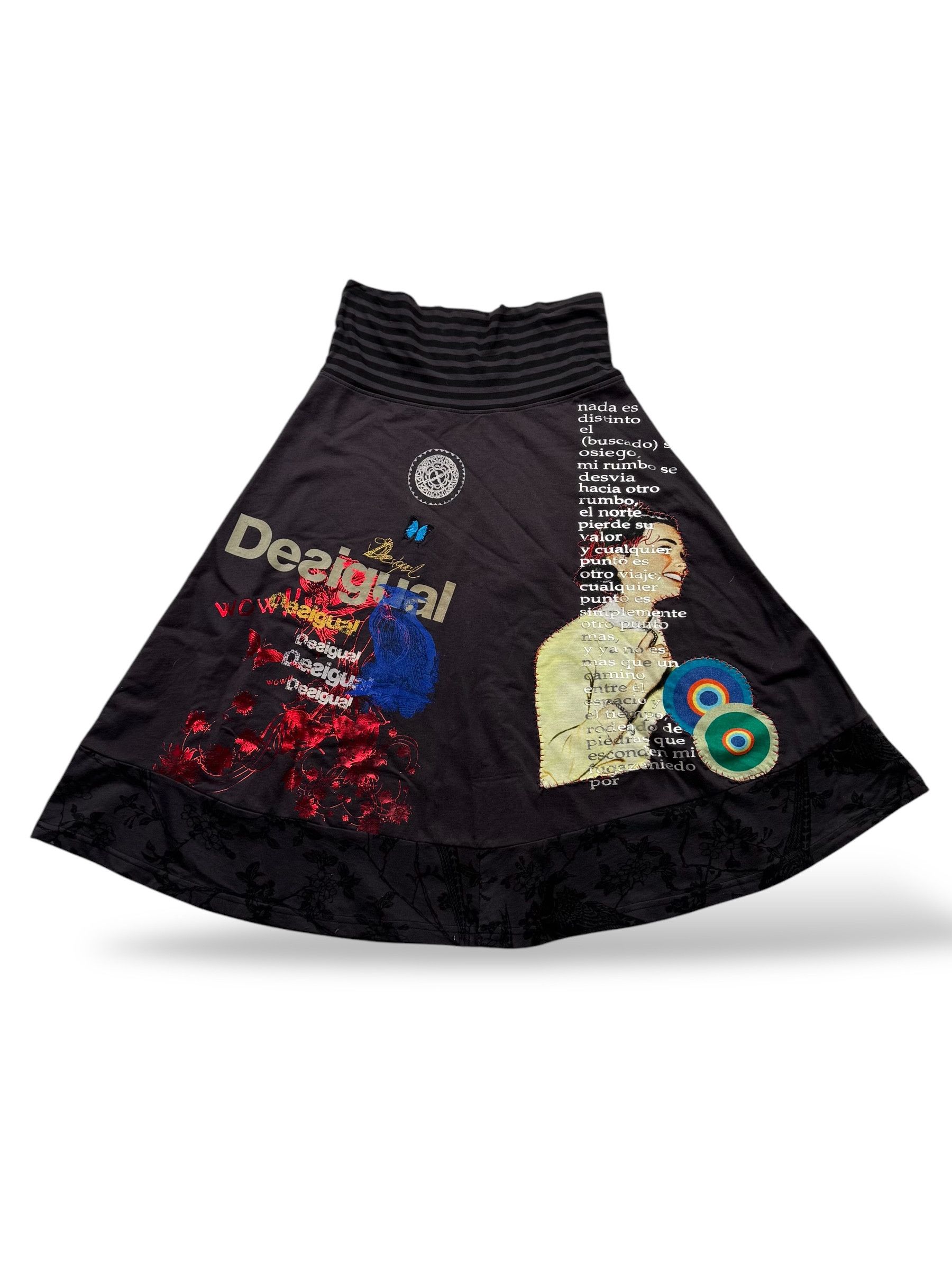 Desigual Flare Skirt With Printed W175