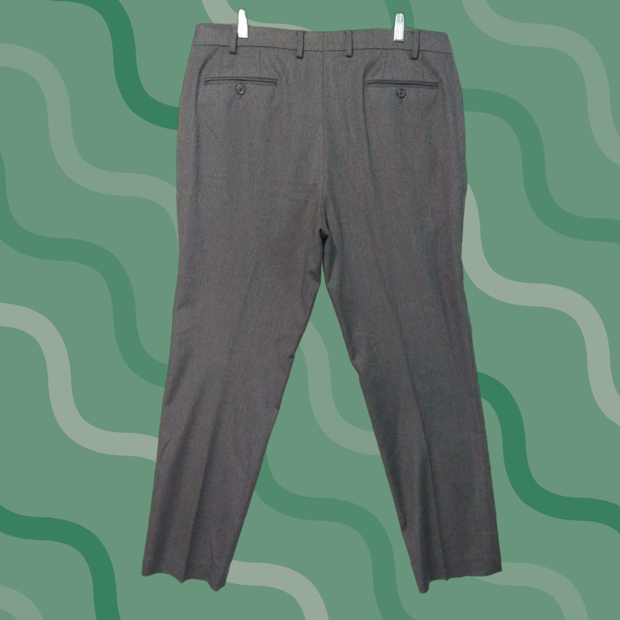 Ralph Lauren Ralph Lauren Dress Pants Mens 36 Gray Flat Front Tapered Leg Slacks Personalize: No Size US 36 / EU 52 - 1 Thumbnail