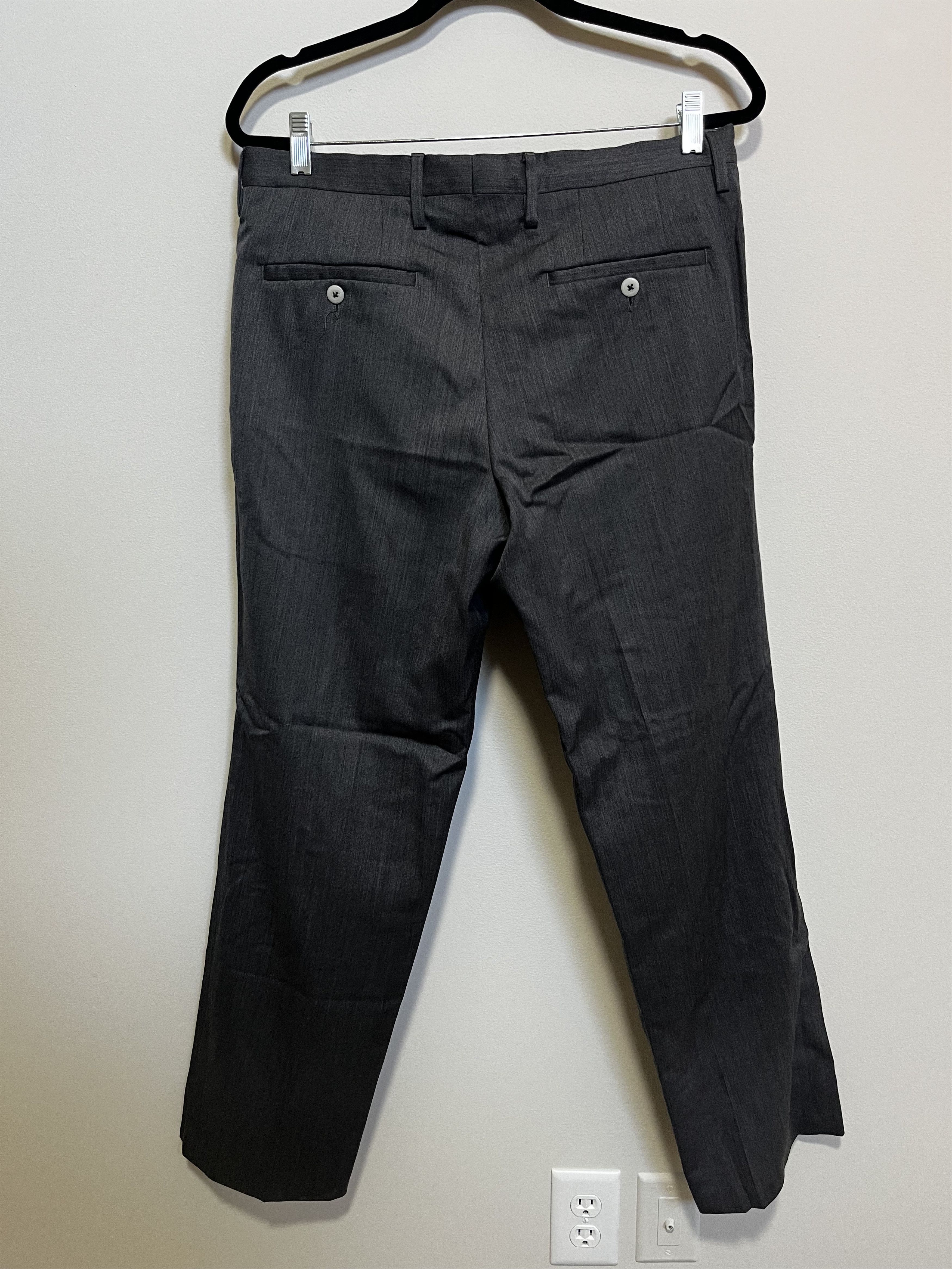 Kenneth Cole Kenneth Cole New York Dress Pants Charcoal Gray (33x30) Size US 33 - 3 Thumbnail