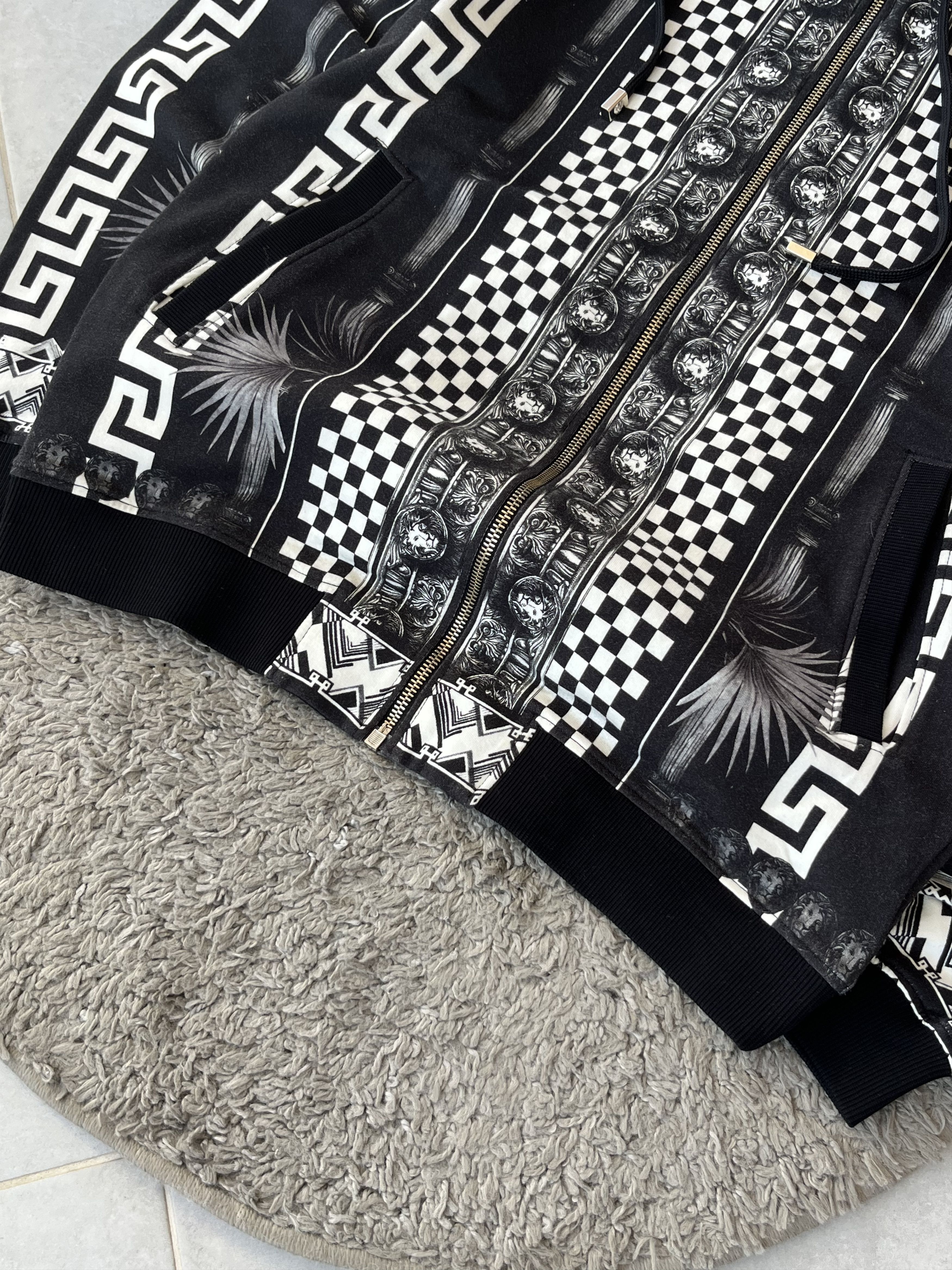 Versus Versace VERSACE VERSUS Full Zip Hooded Patterned Baroque Size US L / EU 52-54 / 3 - 6 Thumbnail