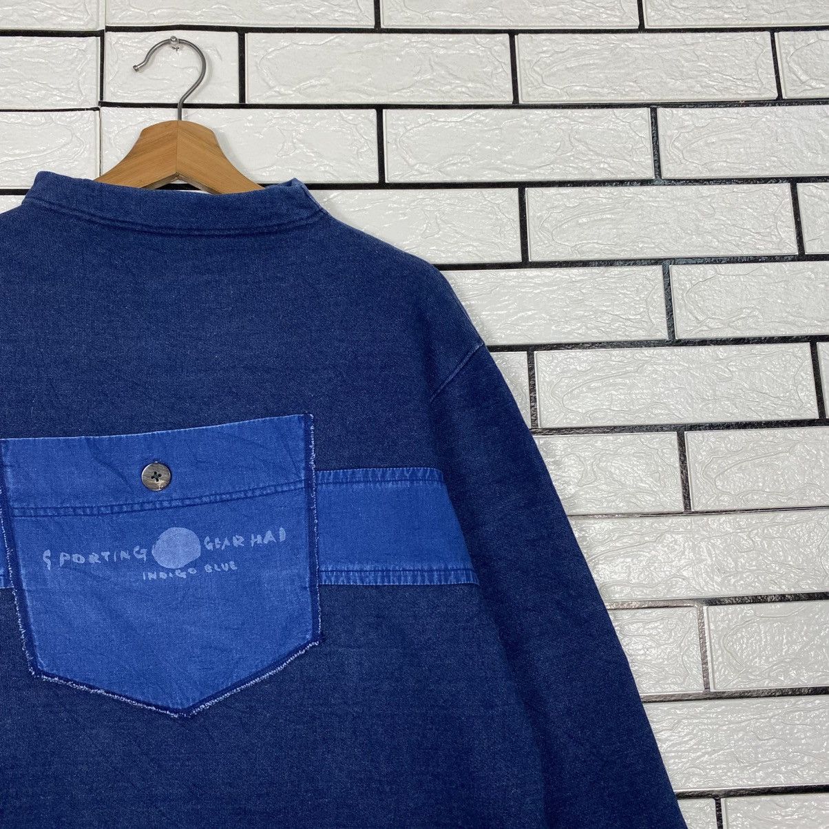 Issey Miyake Vintage Indigo Sweatshirt Hai Sporting Gear Issey Miyake Size US M / EU 48-50 / 2 - 7 Thumbnail