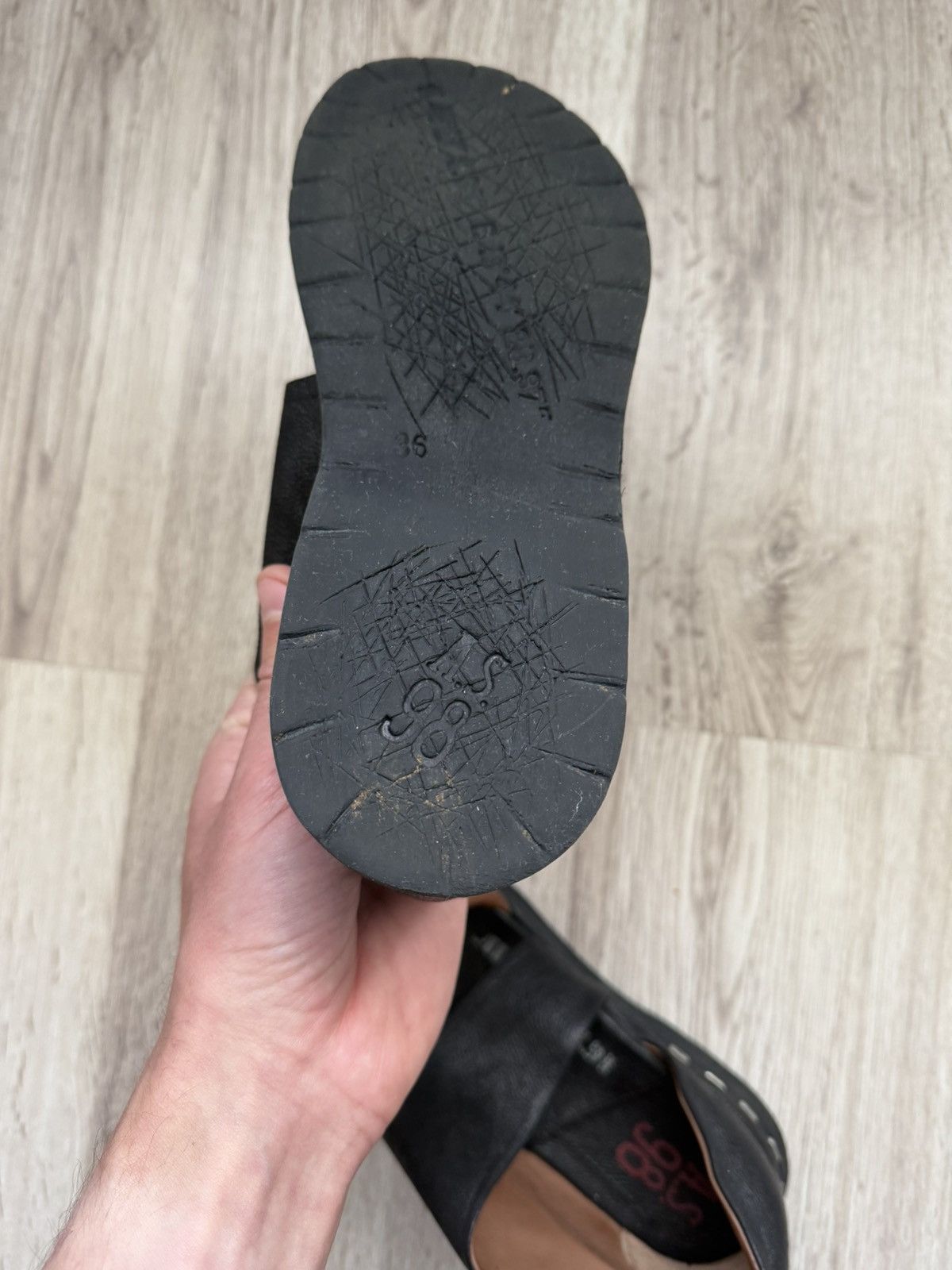 A.S.98 A.S.98 Avant-Garde Leather Sandals EU36 (US6) Made in Italy Size US 6 / IT 36 - 13 Thumbnail
