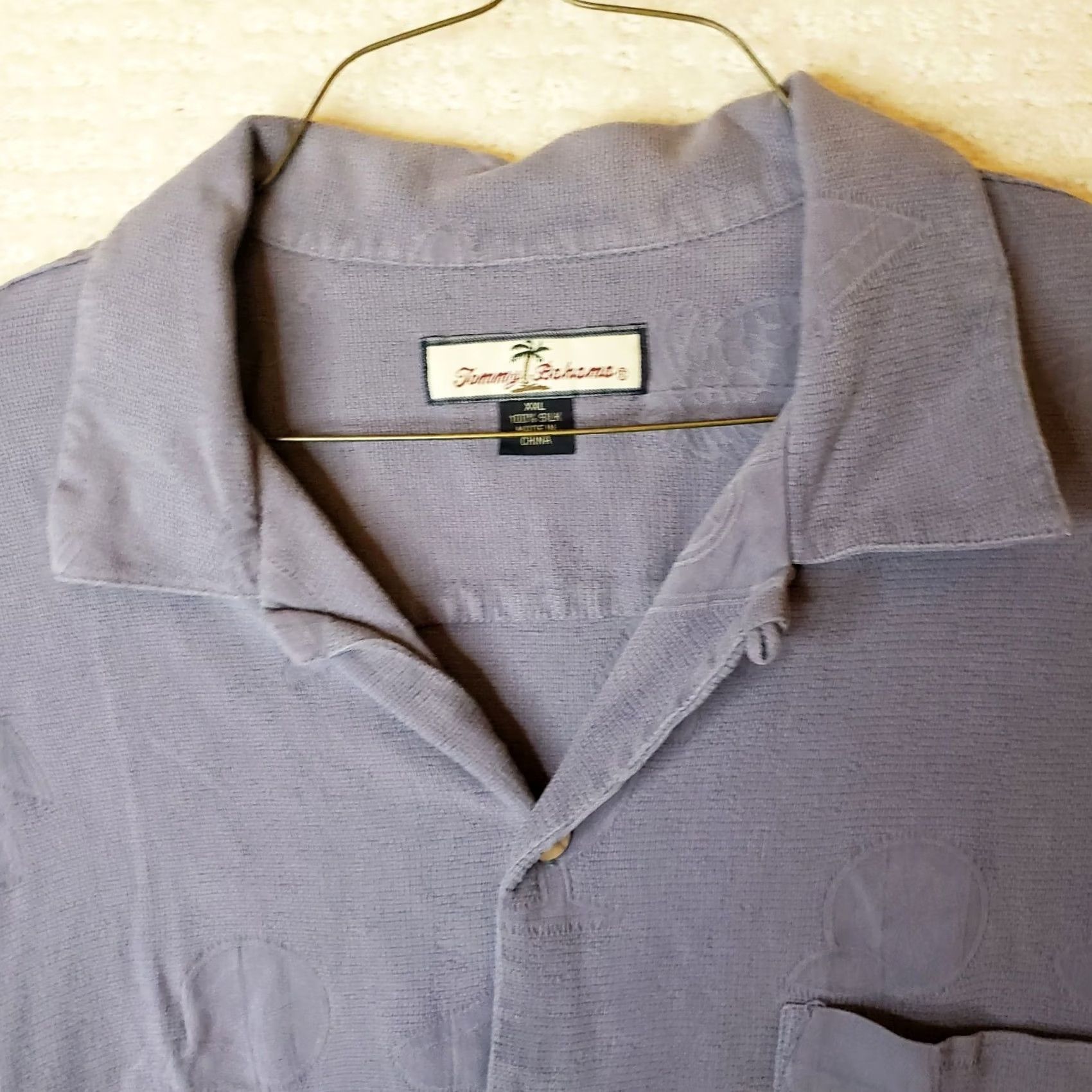 Tommy Bahama VINTAGE Tommy Bahama Silk Shirt Shirt Mens 2XL Blue Silk Short Sleeve Button-Up Hawaiian Collar 2XL Mens Size US XXL / EU 58 / 5 - 6 Thumbnail