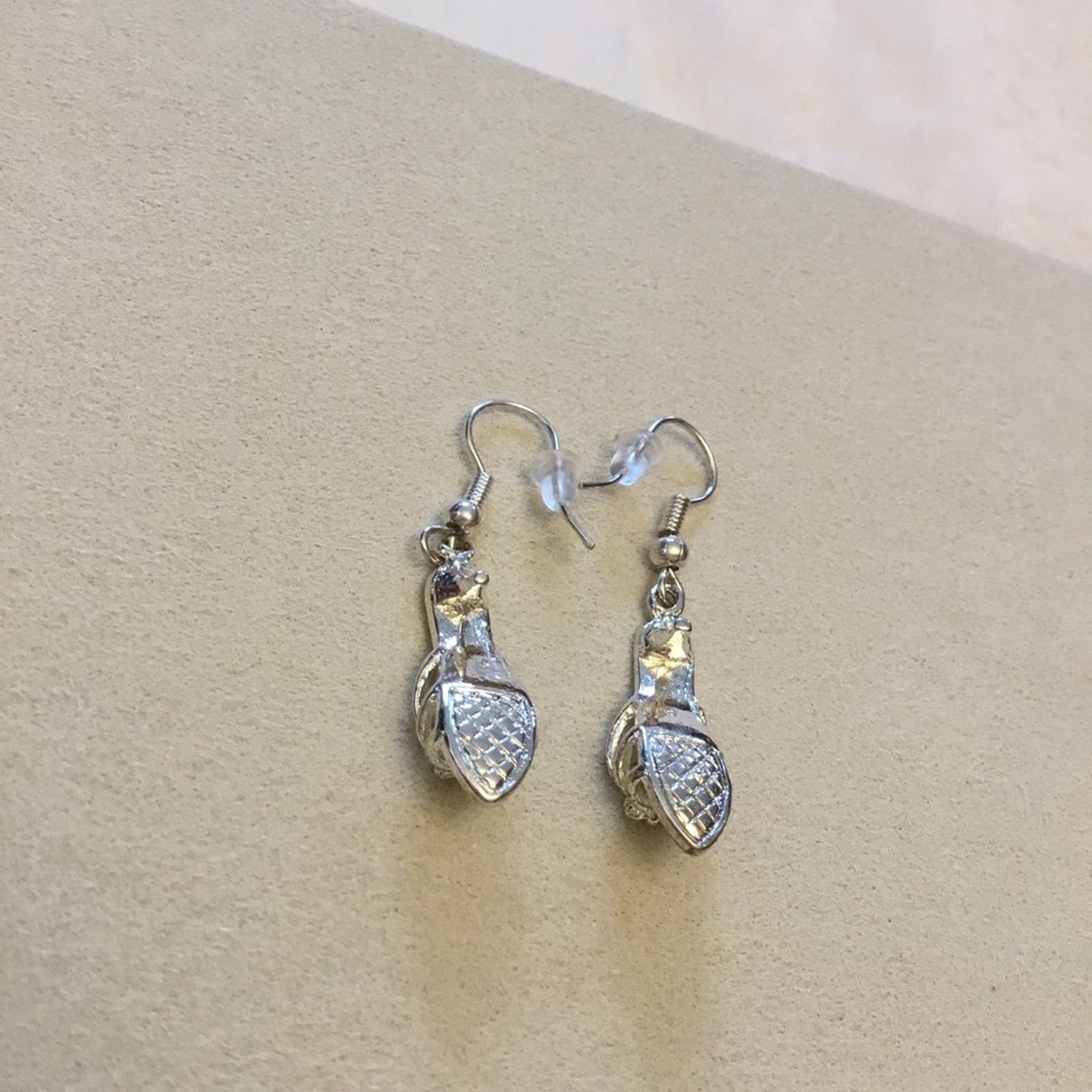 Other Silver High-Heel Shoes Crystals Earrings Size ONE SIZE - 4 Thumbnail