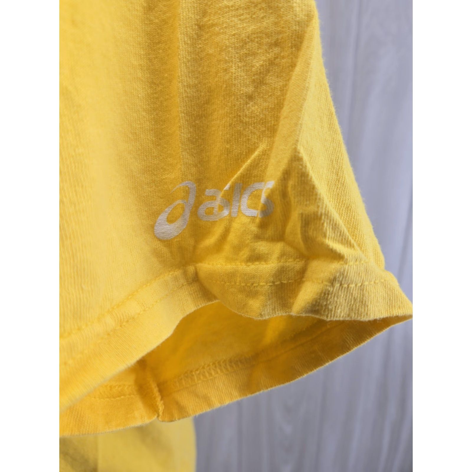 Asics ASICS Running with the Bulls 5K Run T-Shirt Mens L Yellow 2014 8/23/2014 Size US L / EU 52-54 / 3 - 5 Thumbnail