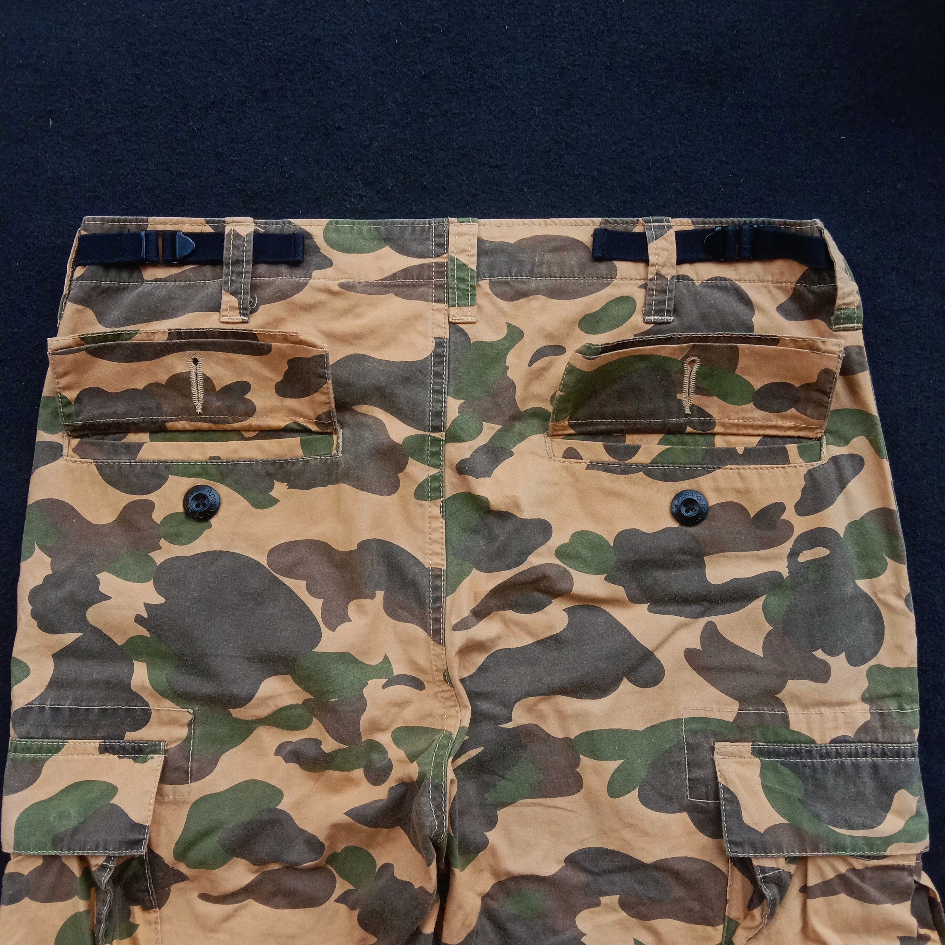 Bape 1st Camo 3/4 Cargo Pants Size US 31 - 2 Thumbnail