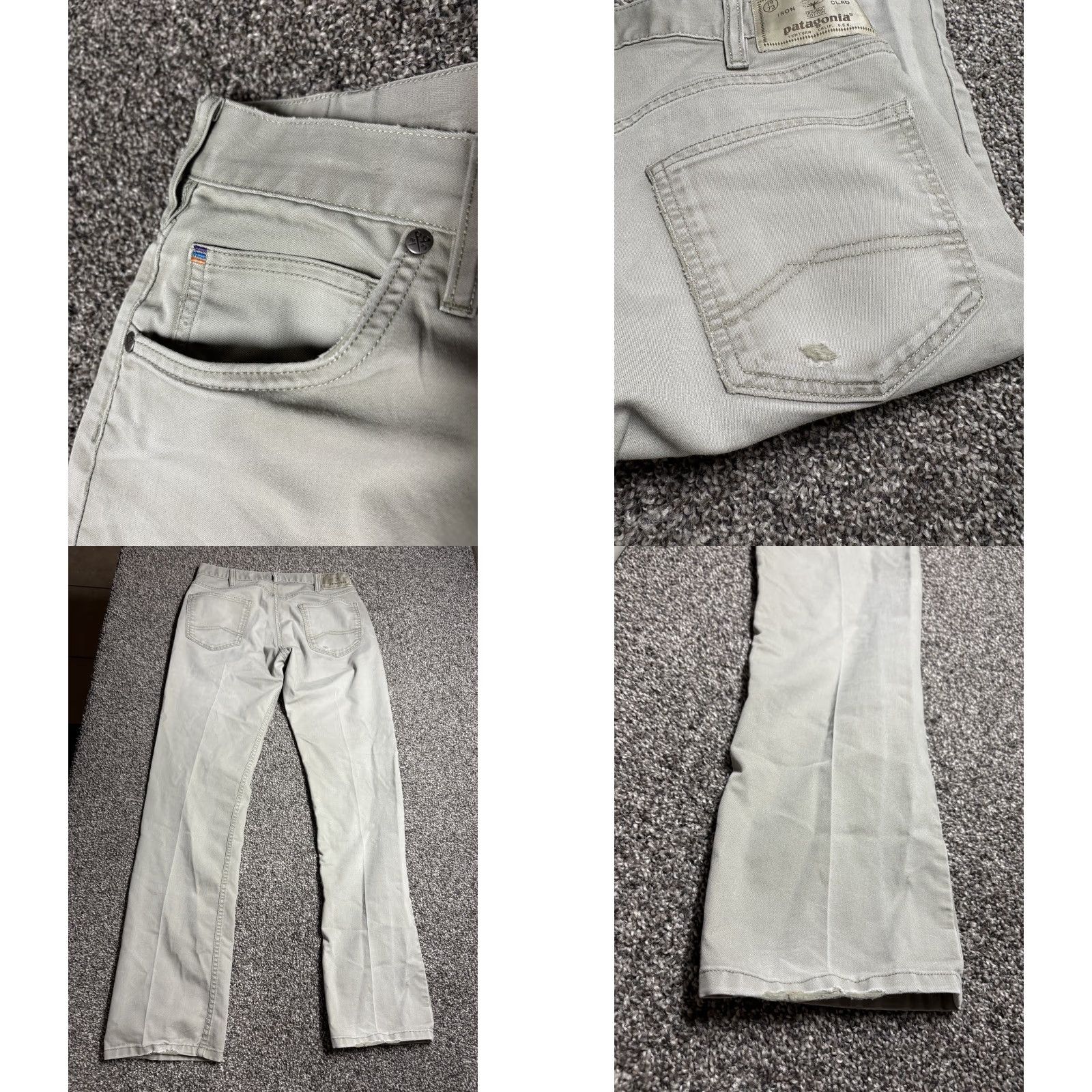 Patagonia Patagonia Iron Clad Pants Mens 30x32 Gray Twill Chino Regular Size US 30 / EU 46 - 8 Thumbnail